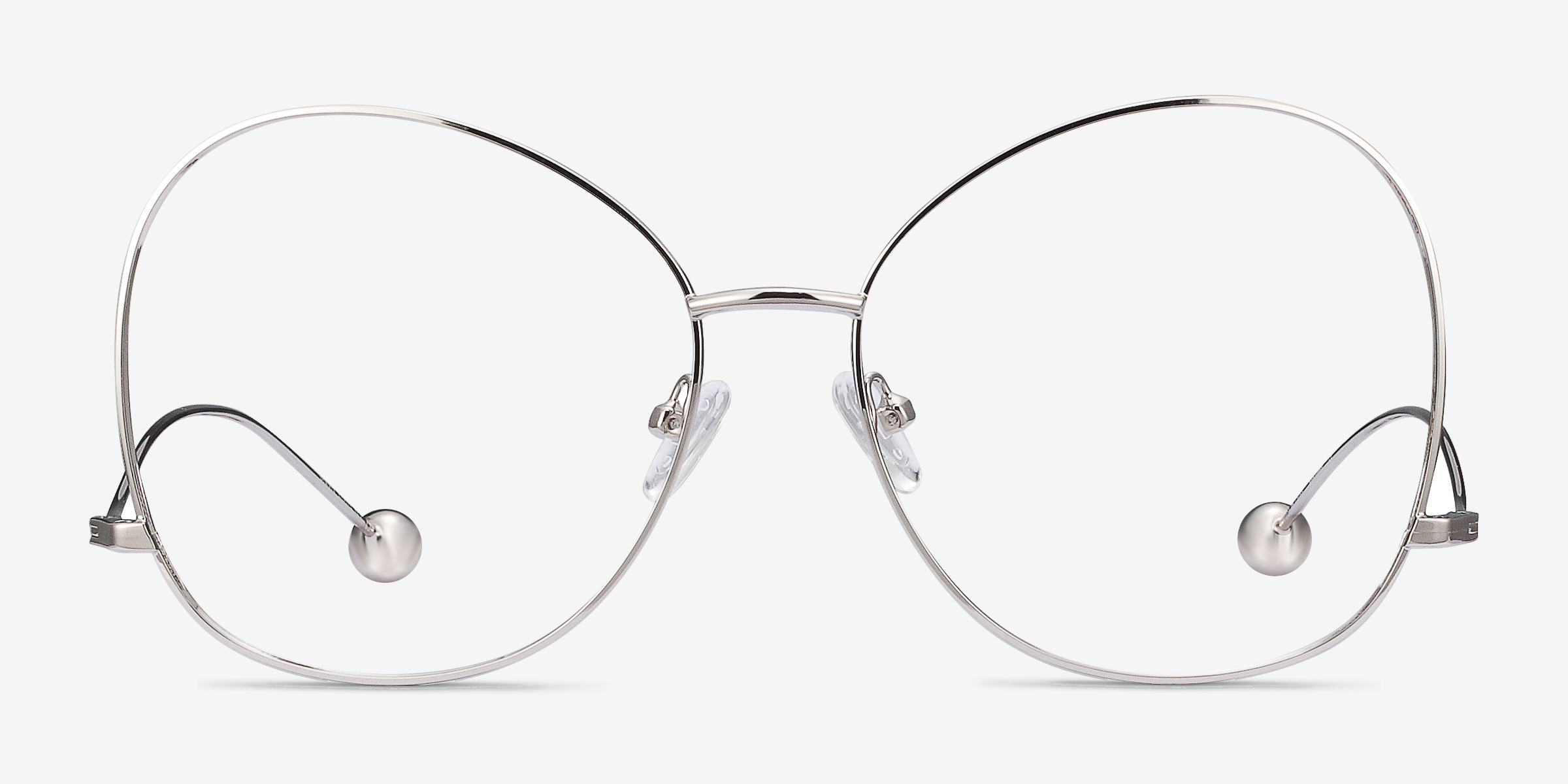 Renata Argenté MétalMontures de lunettes de vue d'EyeBuyDirect, Vue de Face