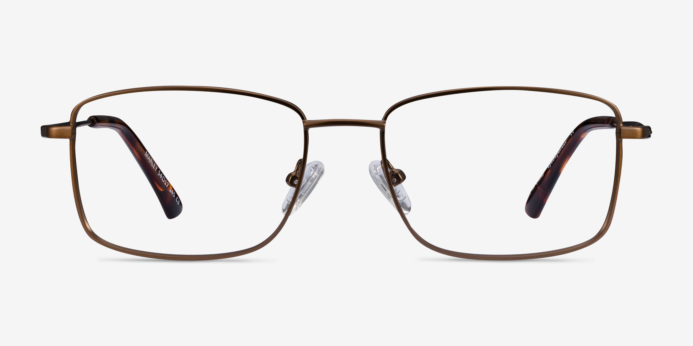 Marley Bronze MétalMontures de lunettes de vue d'EyeBuyDirect, Vue de Face