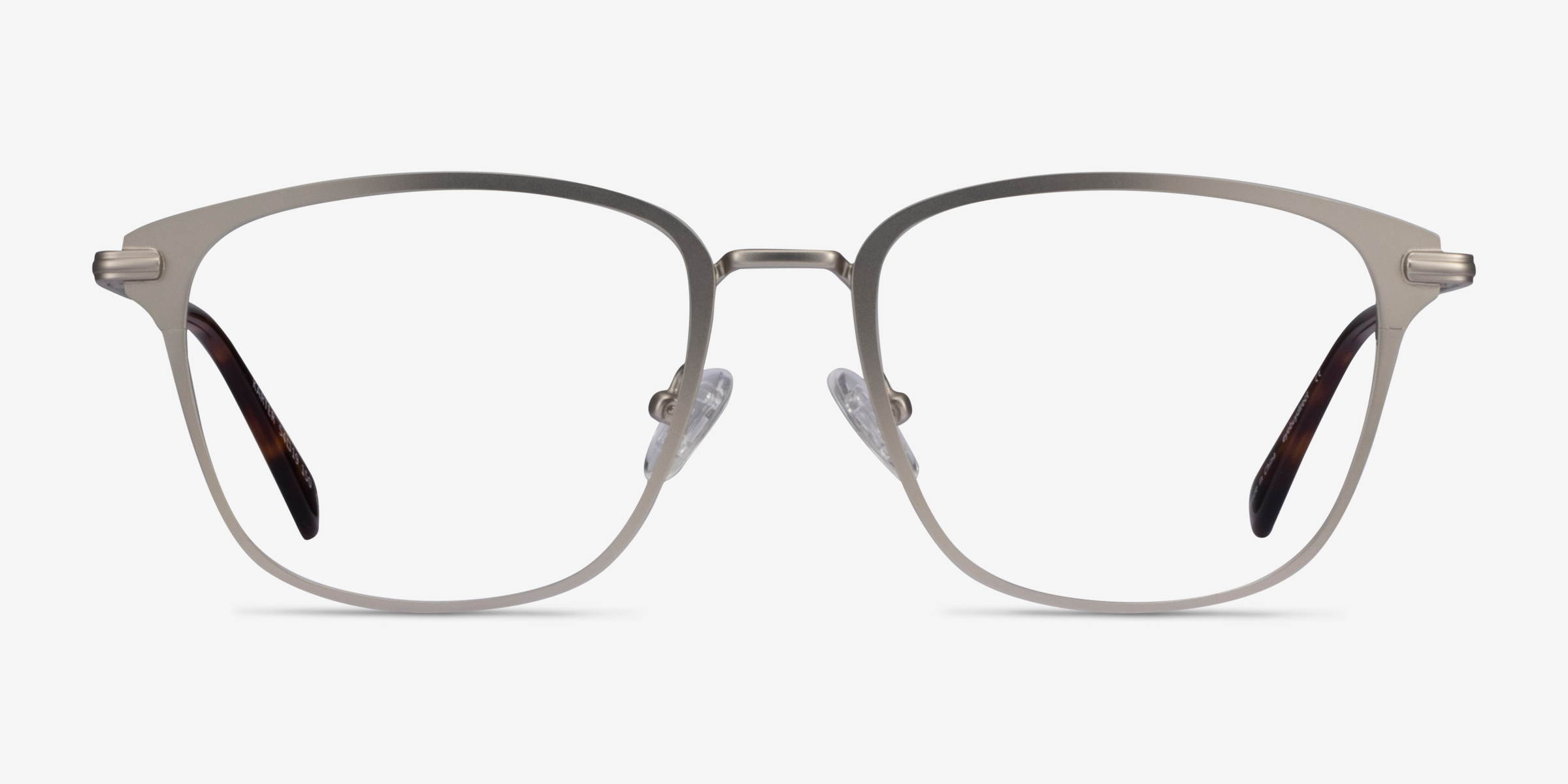 Karter Argenté MétalMontures de lunettes de vue d'EyeBuyDirect, Vue de Face