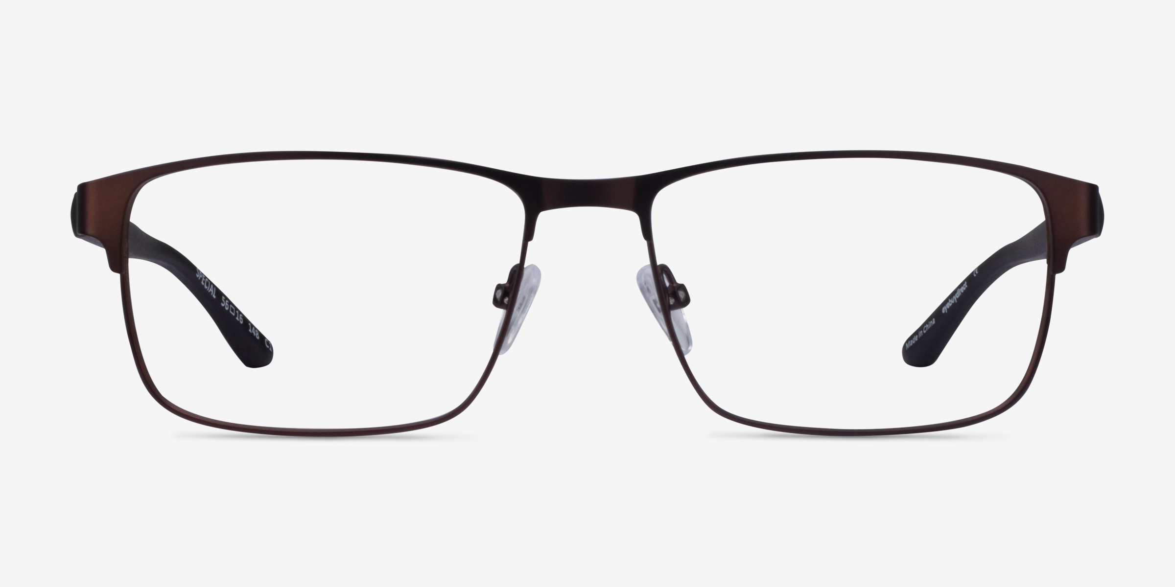 Special Brun MétalMontures de lunettes de vue d'EyeBuyDirect, Vue de Face