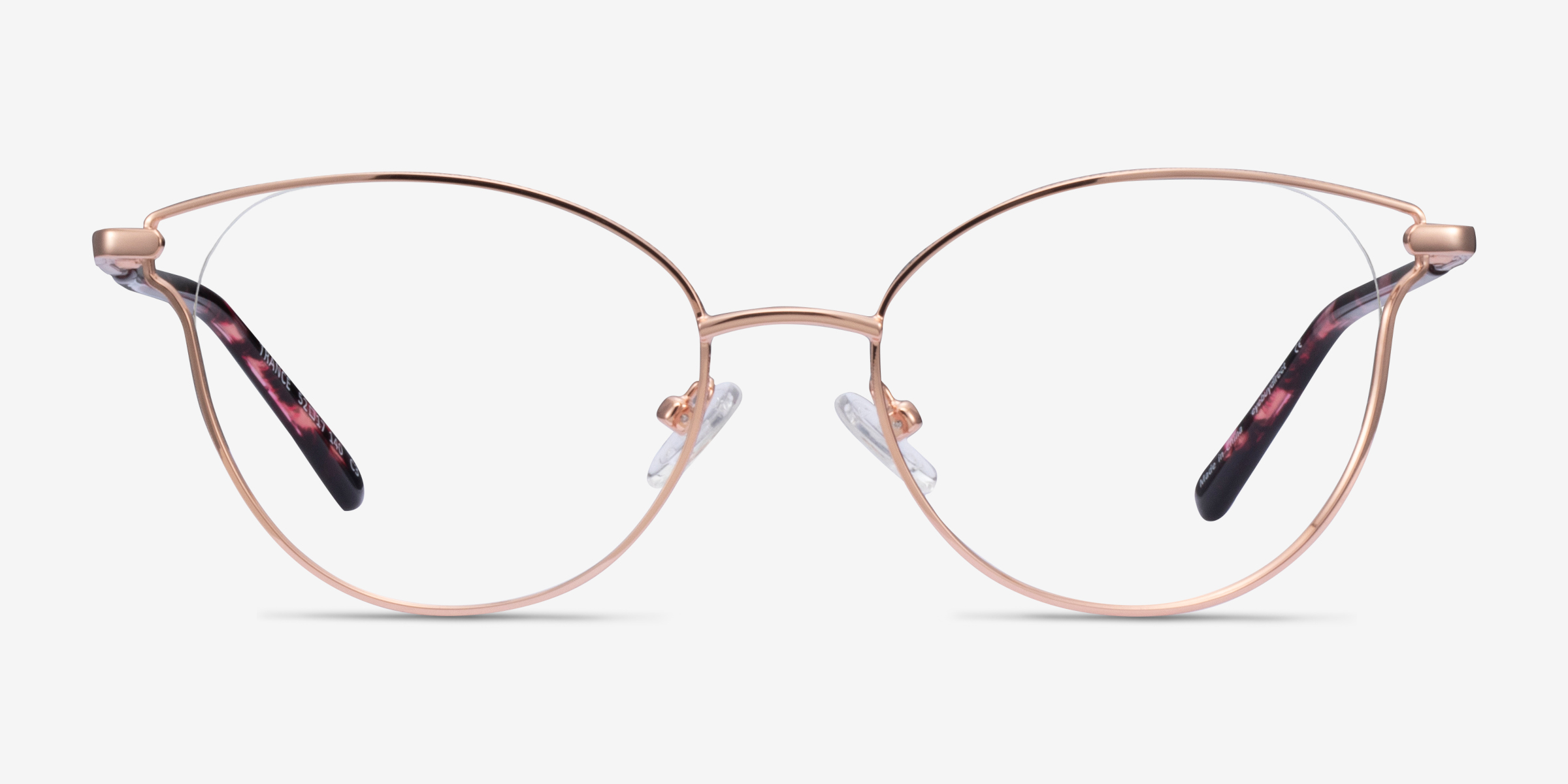 Trance Or rose MétalMontures de lunettes de vue d'EyeBuyDirect, Vue de Face