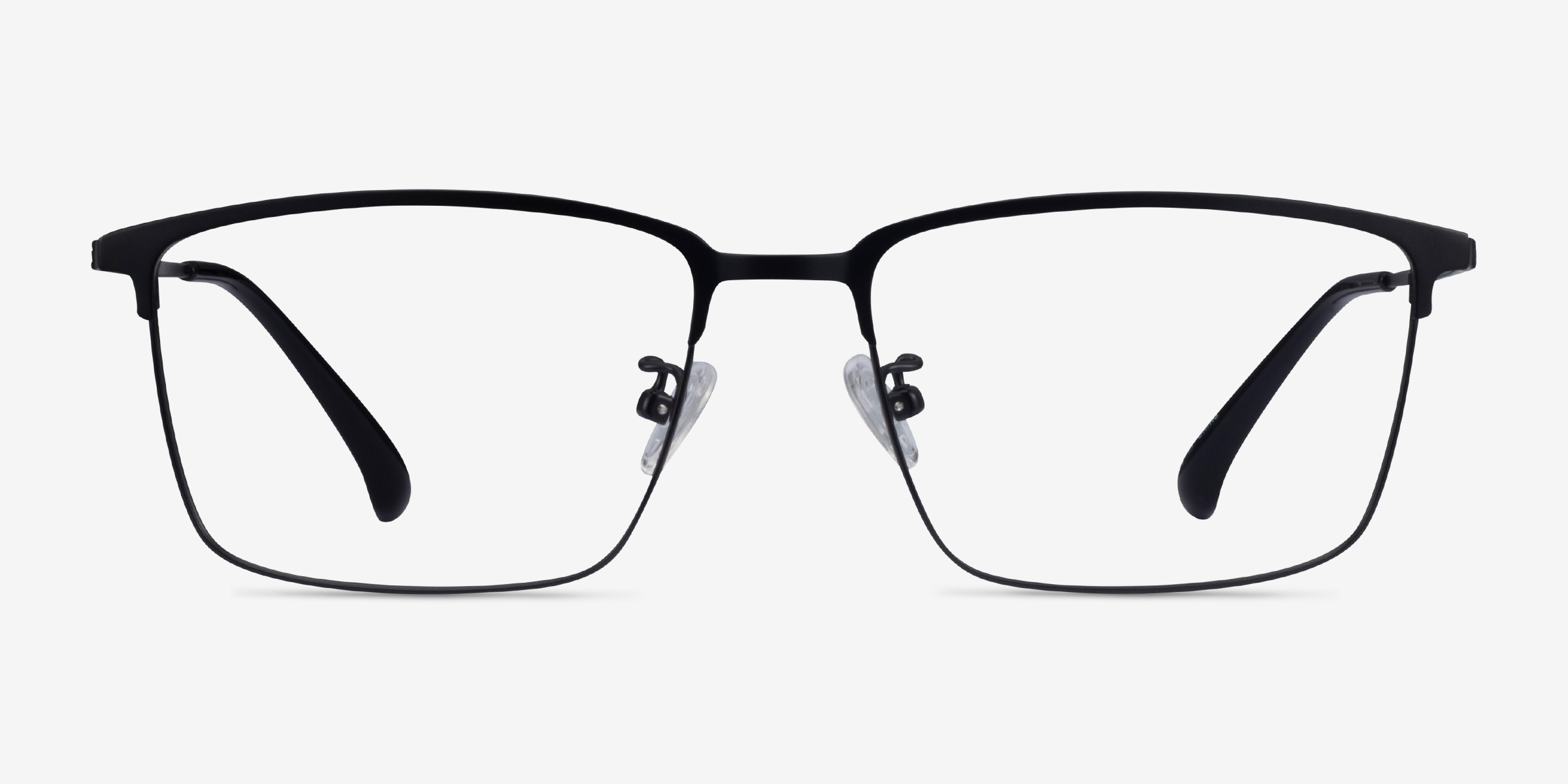 Example Noir MétalMontures de lunettes de vue d'EyeBuyDirect, Vue de Face