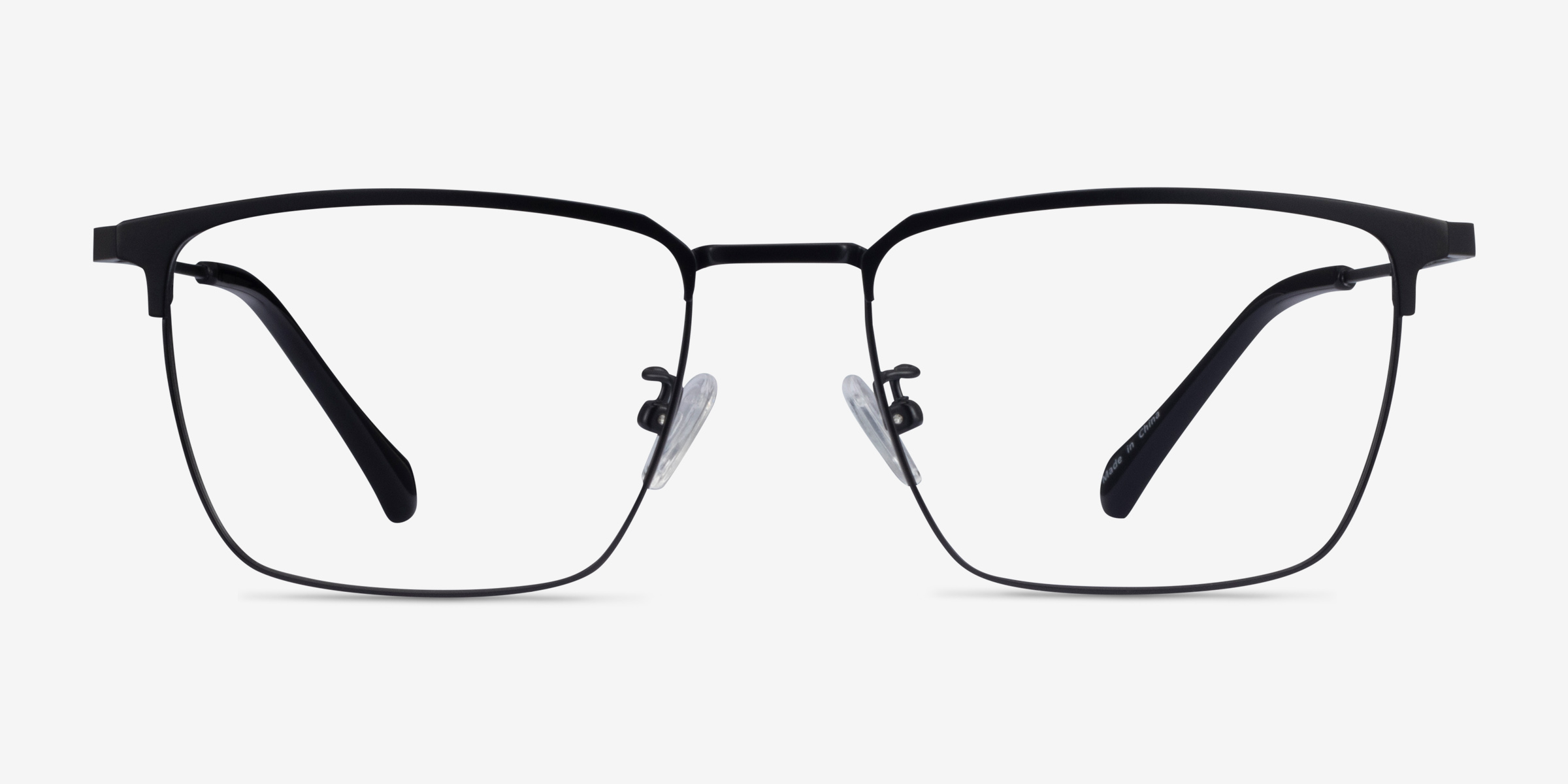 Fungi Noir MétalMontures de lunettes de vue d'EyeBuyDirect, Vue de Face