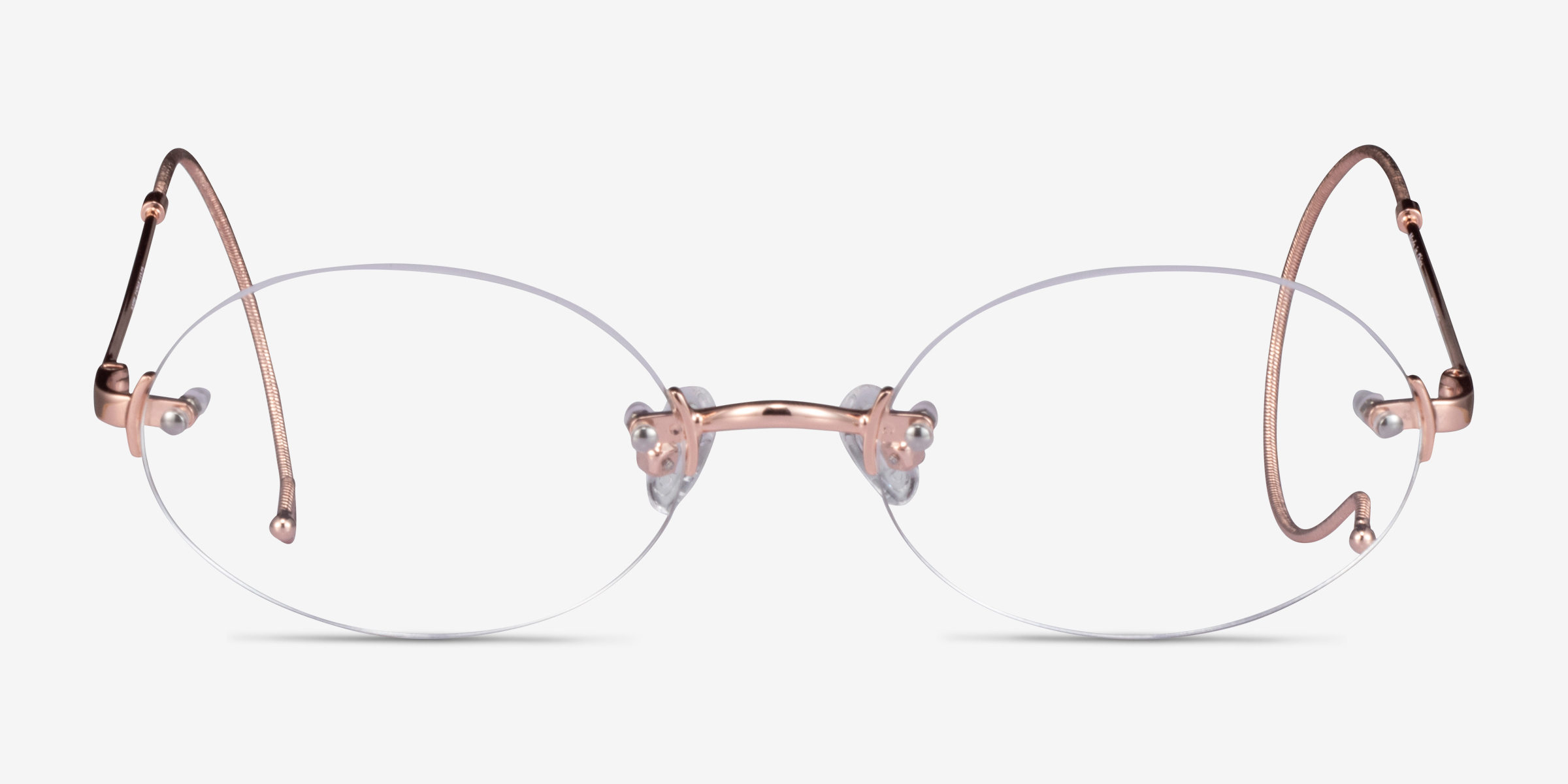 Dotte Or rose MétalMontures de lunettes de vue d'EyeBuyDirect, Vue de Face