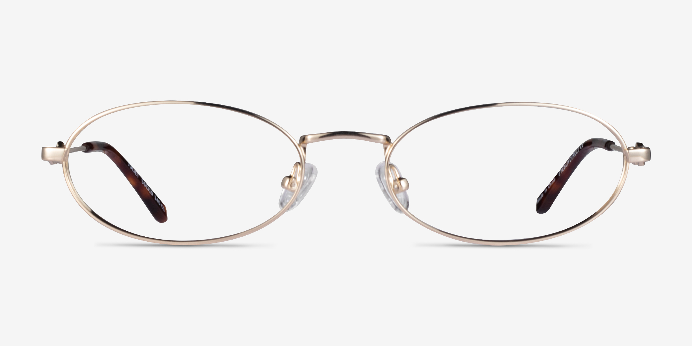 Juliet Doré MétalMontures de lunettes de vue d'EyeBuyDirect, Vue de Face