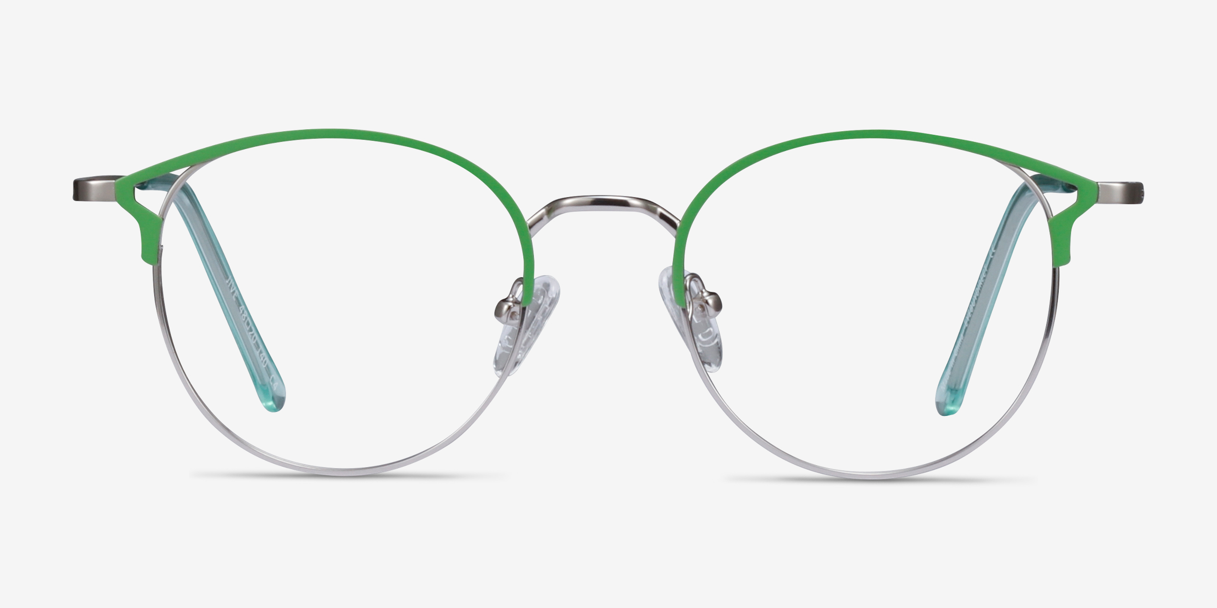 Jive Vert MétalMontures de lunettes de vue d'EyeBuyDirect, Vue de Face