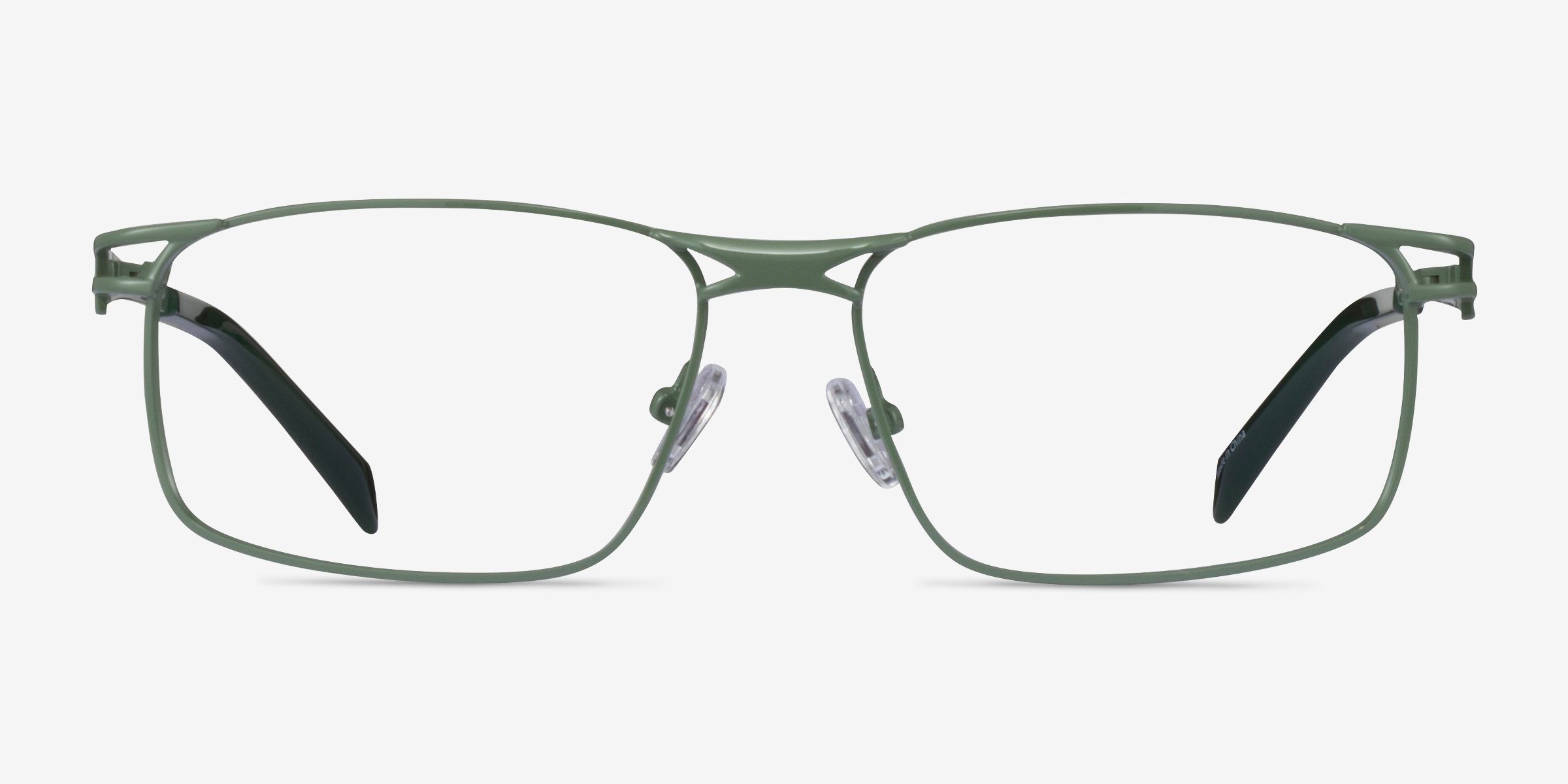 Nexus Vert MétalMontures de lunettes de vue d'EyeBuyDirect, Vue de Face