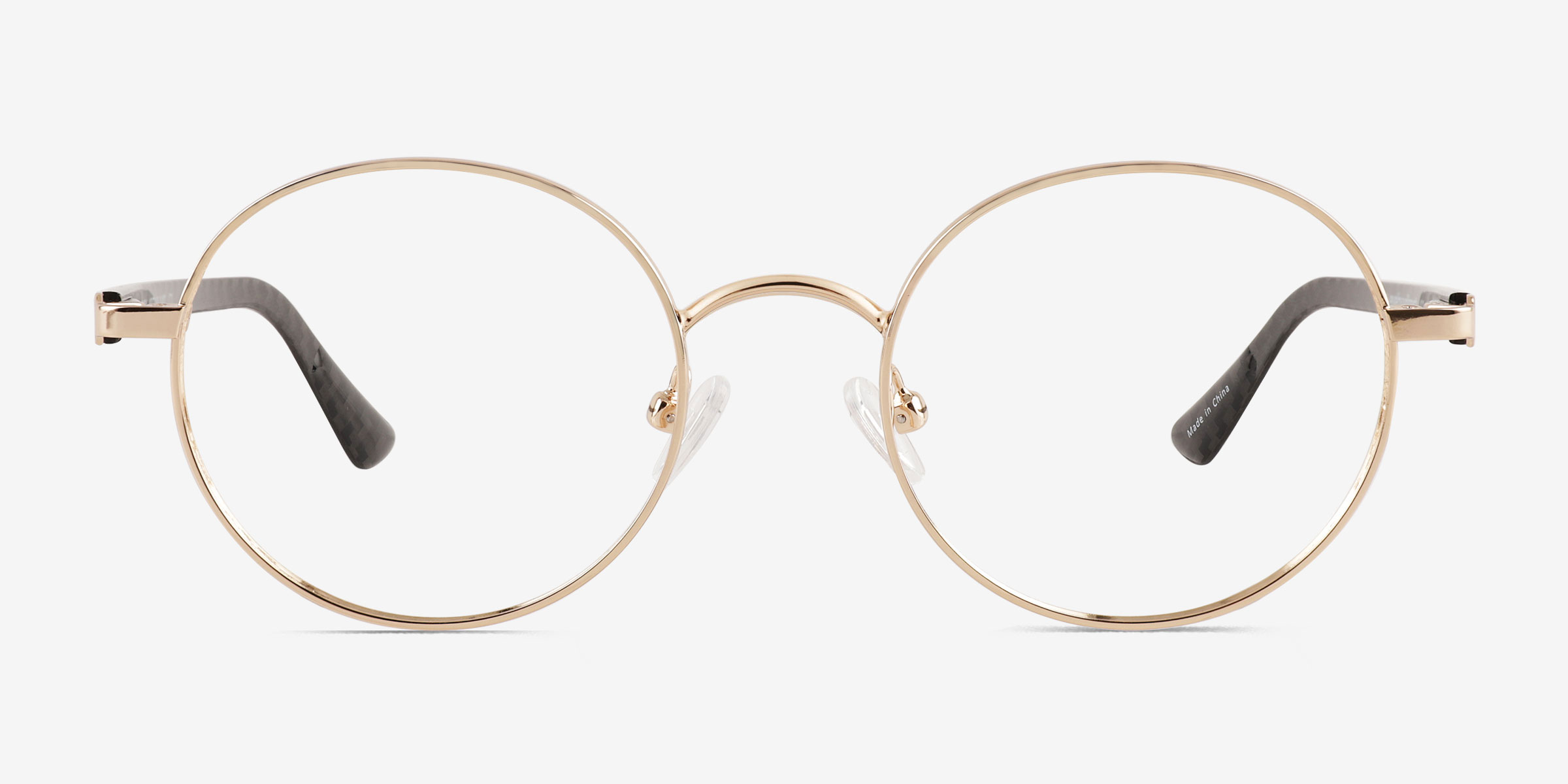 Turn Doré MétalMontures de lunettes de vue d'EyeBuyDirect, Vue de Face