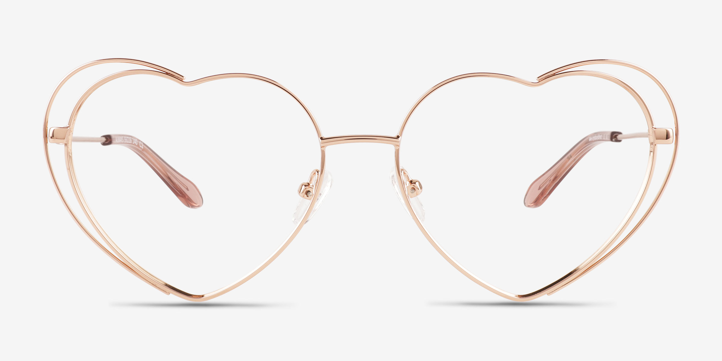 Always Or rose MétalMontures de lunettes de vue d'EyeBuyDirect, Vue de Face