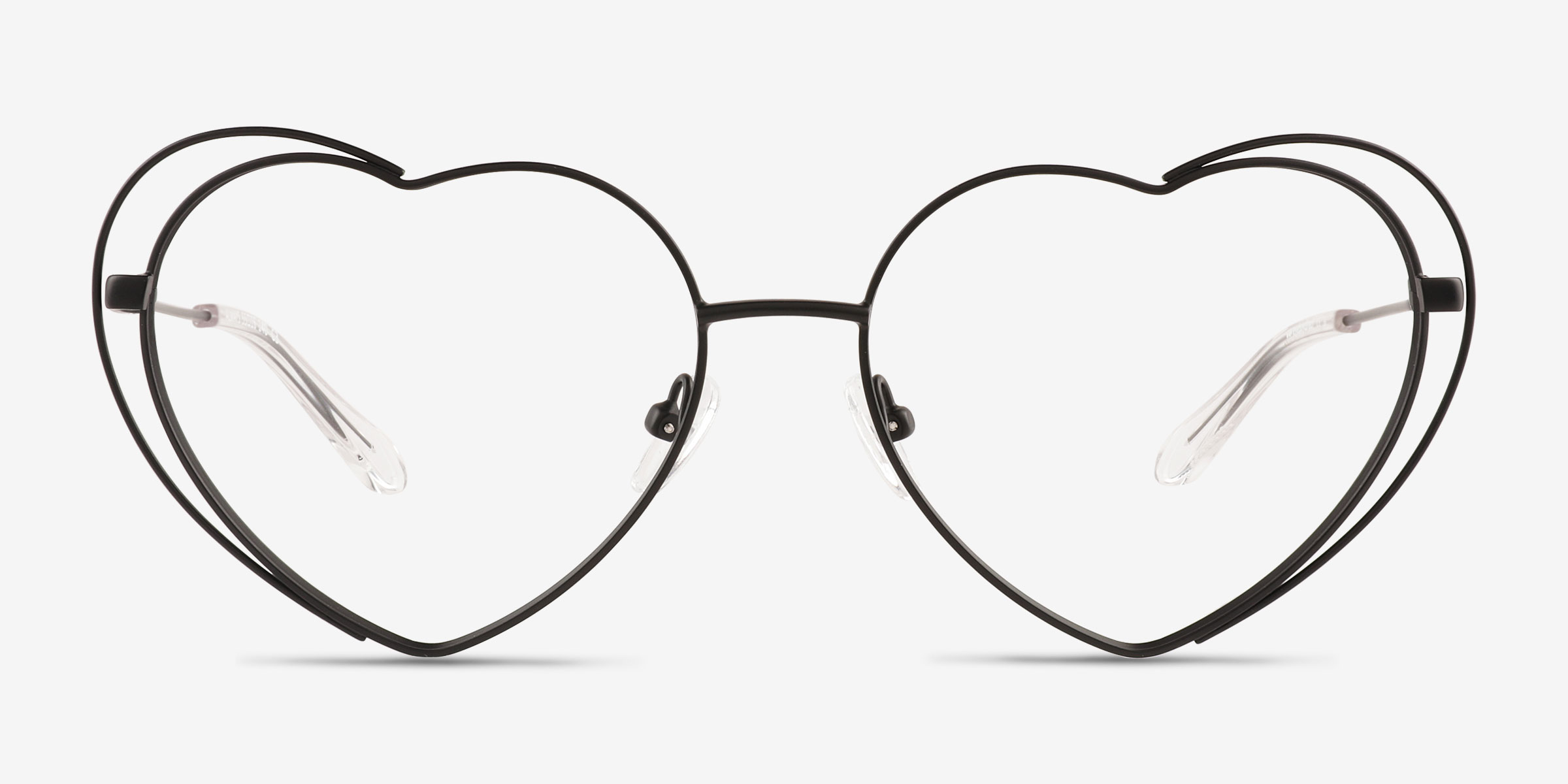 Always Noir MétalMontures de lunettes de vue d'EyeBuyDirect, Vue de Face