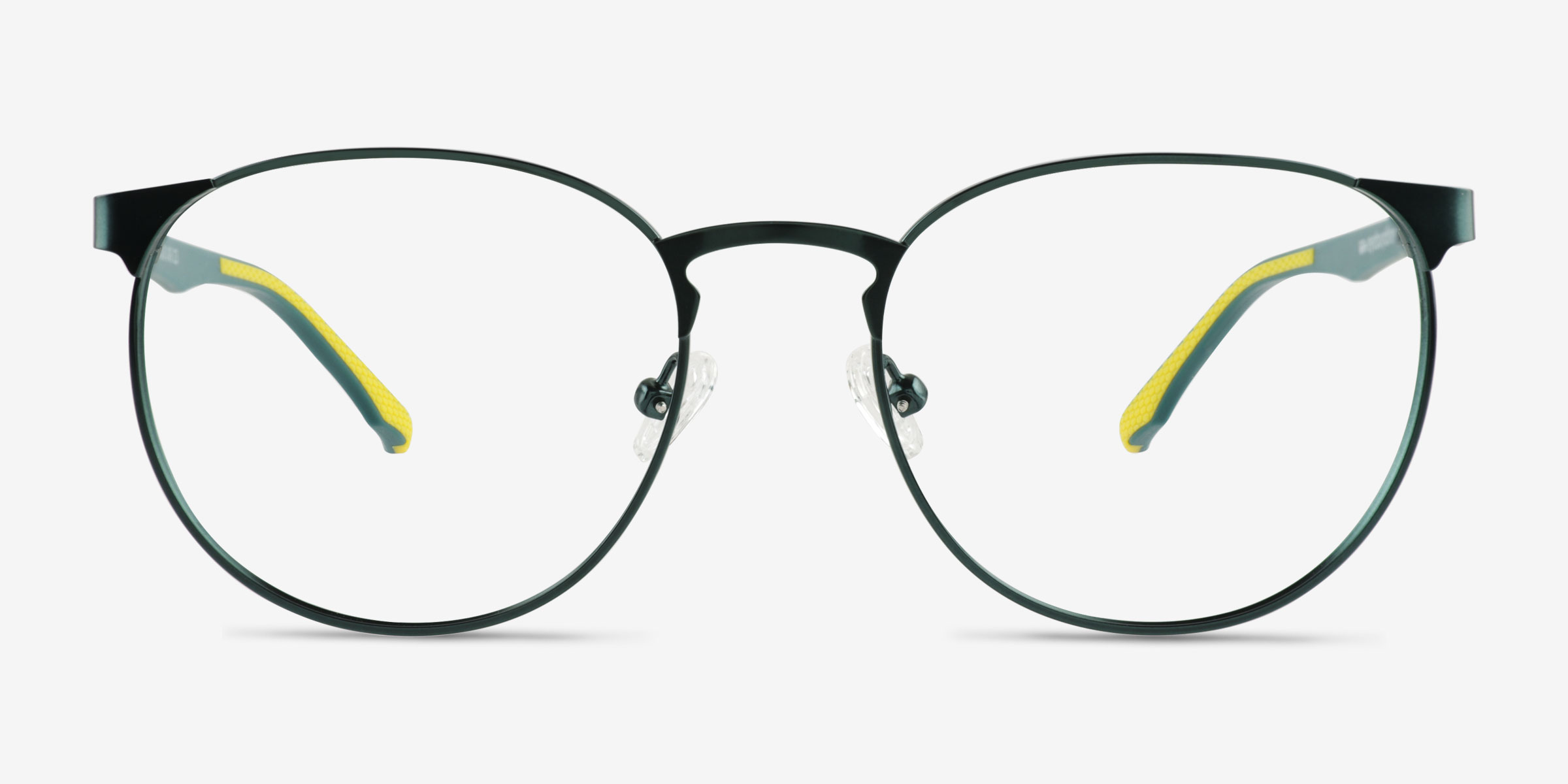 Ftw Matte Dark Green MétalMontures de lunettes de vue d'EyeBuyDirect, Vue de Face