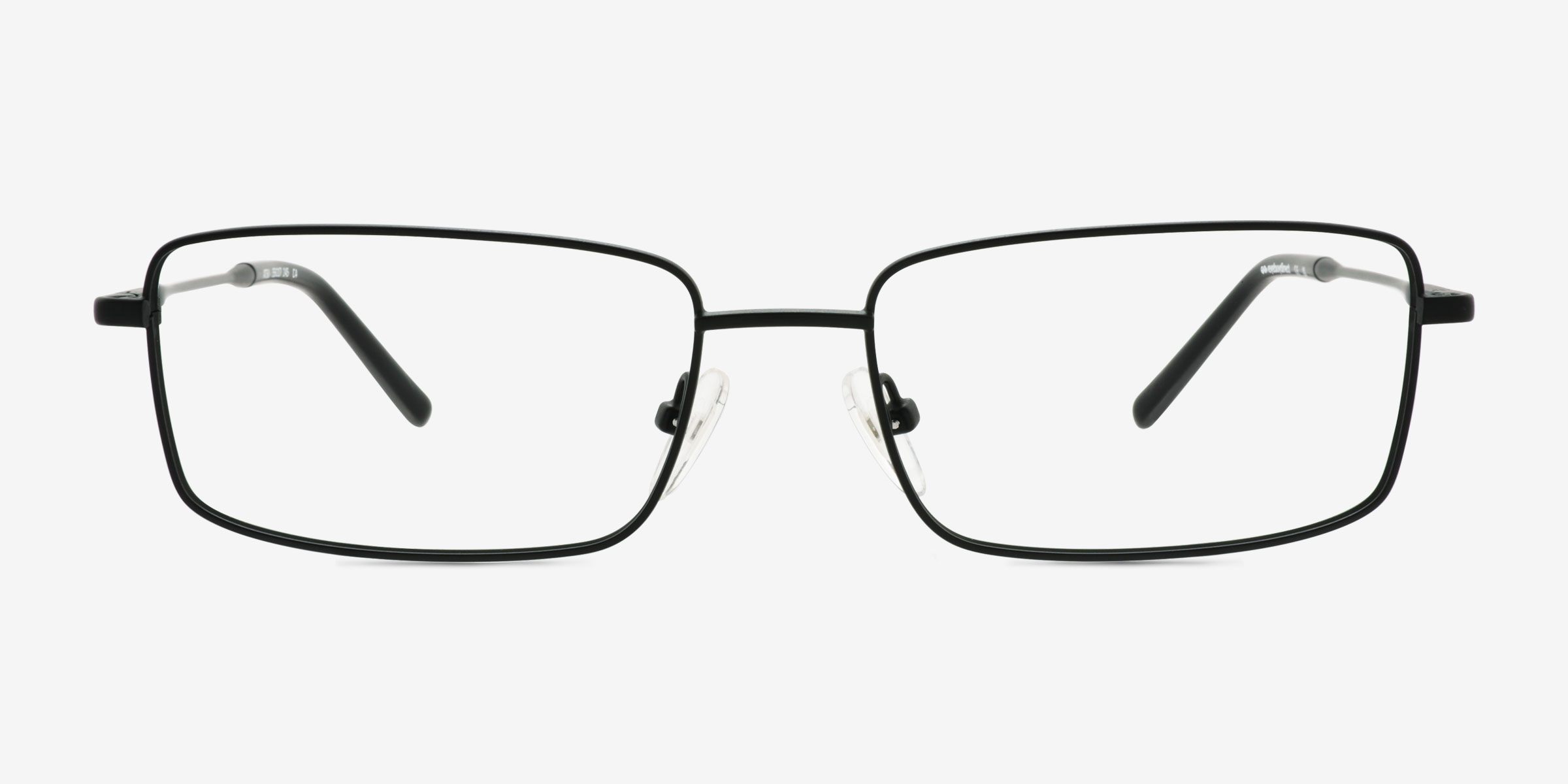 Atsu Noir MétalMontures de lunettes de vue d'EyeBuyDirect, Vue de Face