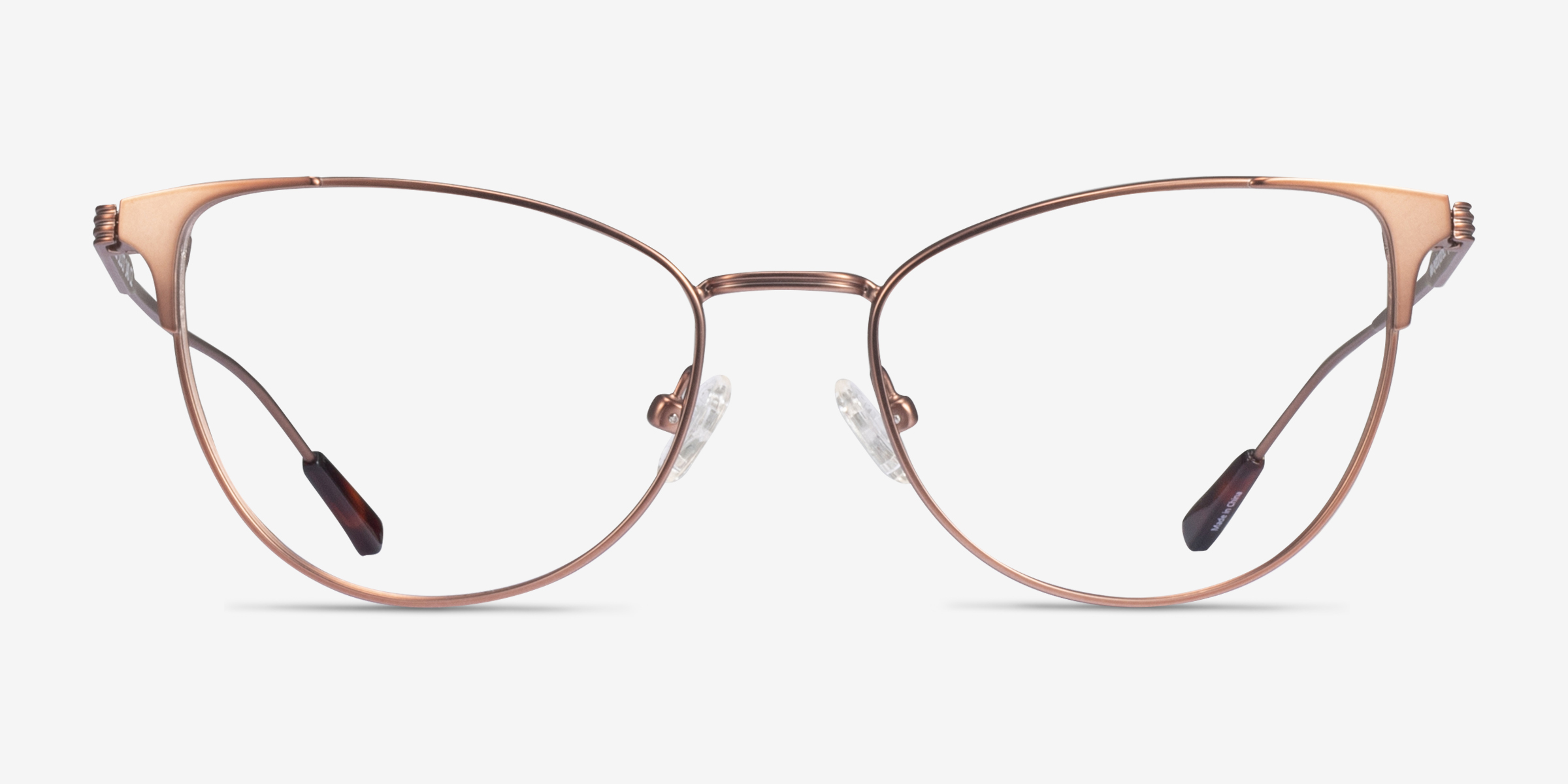 Alli Bronze MétalMontures de lunettes de vue d'EyeBuyDirect, Vue de Face