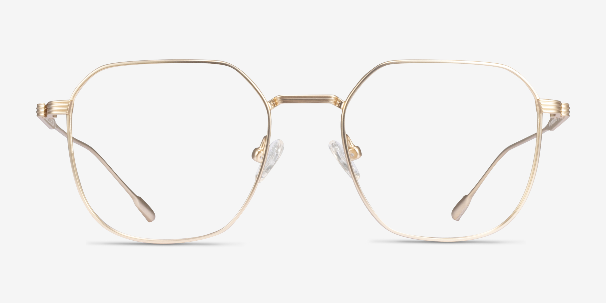 Tilden Doré MétalMontures de lunettes de vue d'EyeBuyDirect, Vue de Face