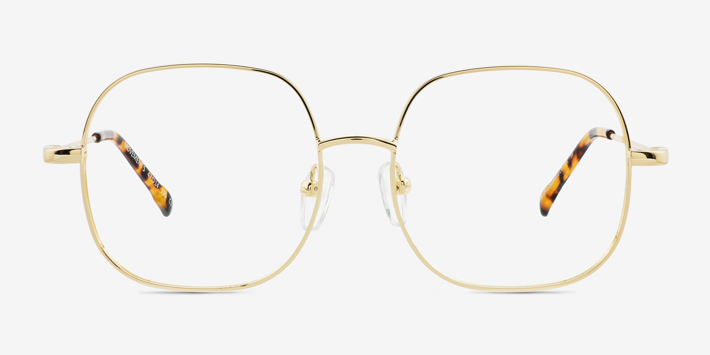 Movement Doré MétalMontures de lunettes de vue d'EyeBuyDirect, Vue de Face