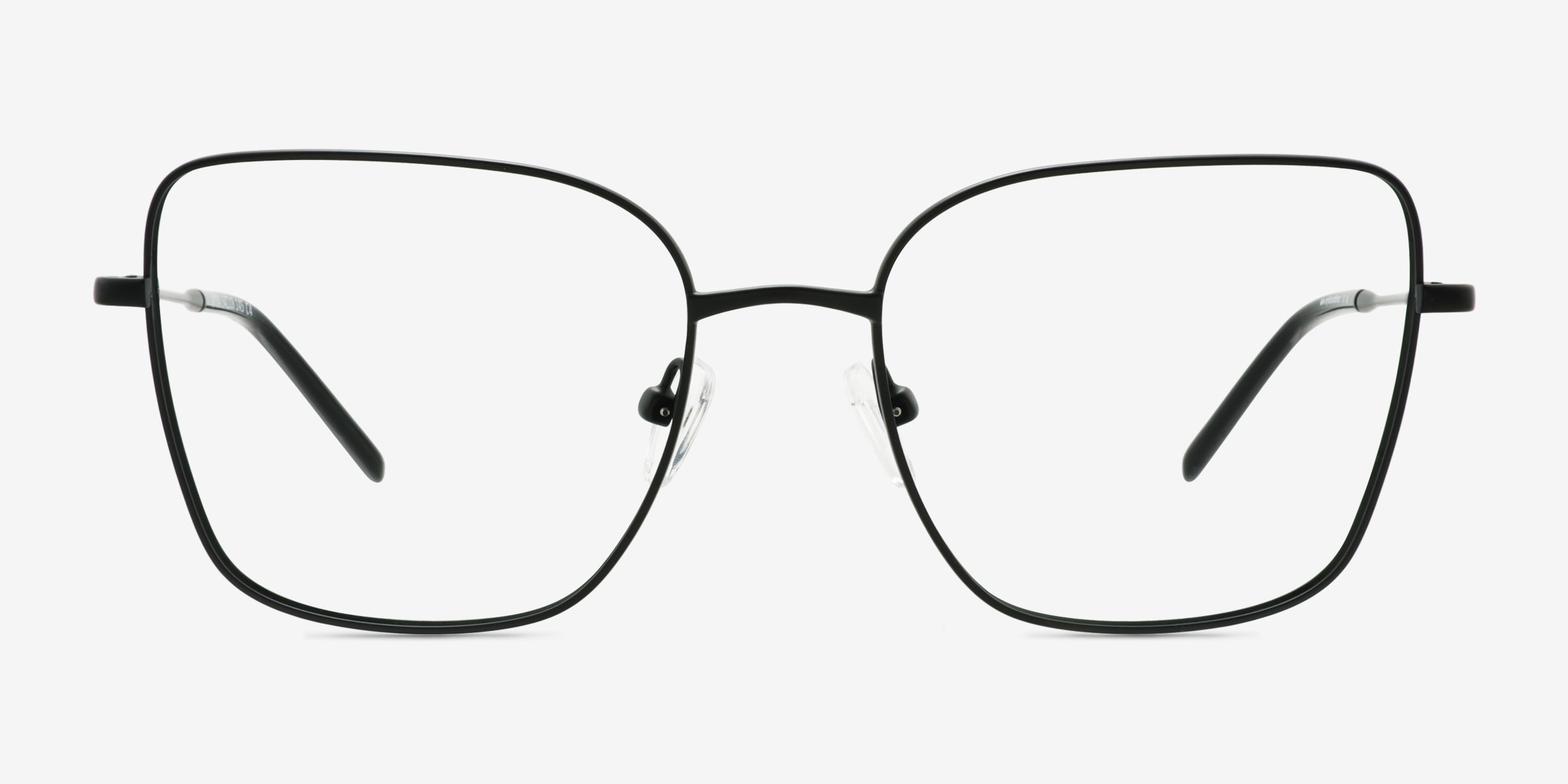 Wynn Noir MétalMontures de lunettes de vue d'EyeBuyDirect, Vue de Face