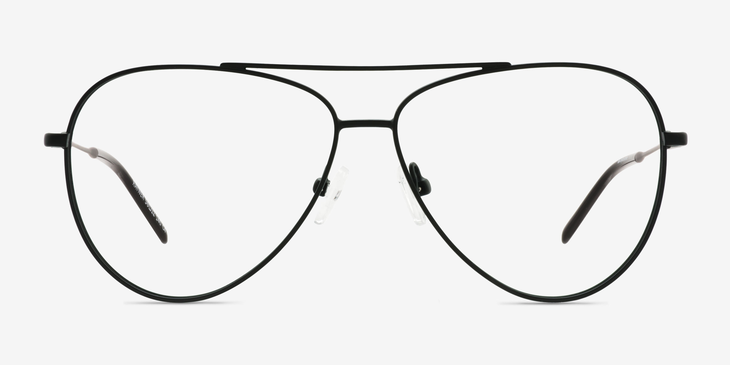 Rayner Noir MétalMontures de lunettes de vue d'EyeBuyDirect, Vue de Face