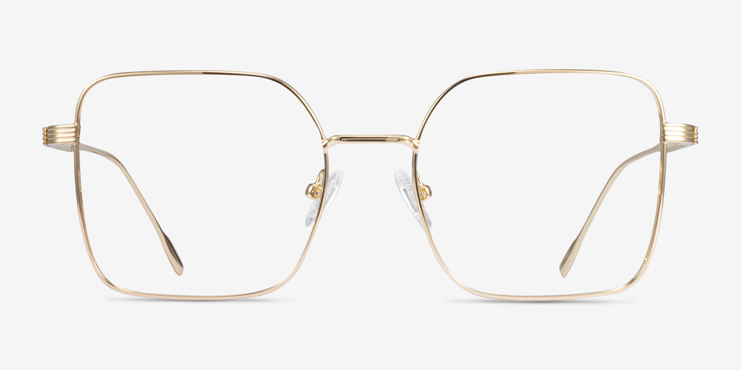 Durnan Doré MétalMontures de lunettes de vue d'EyeBuyDirect, Vue de Face