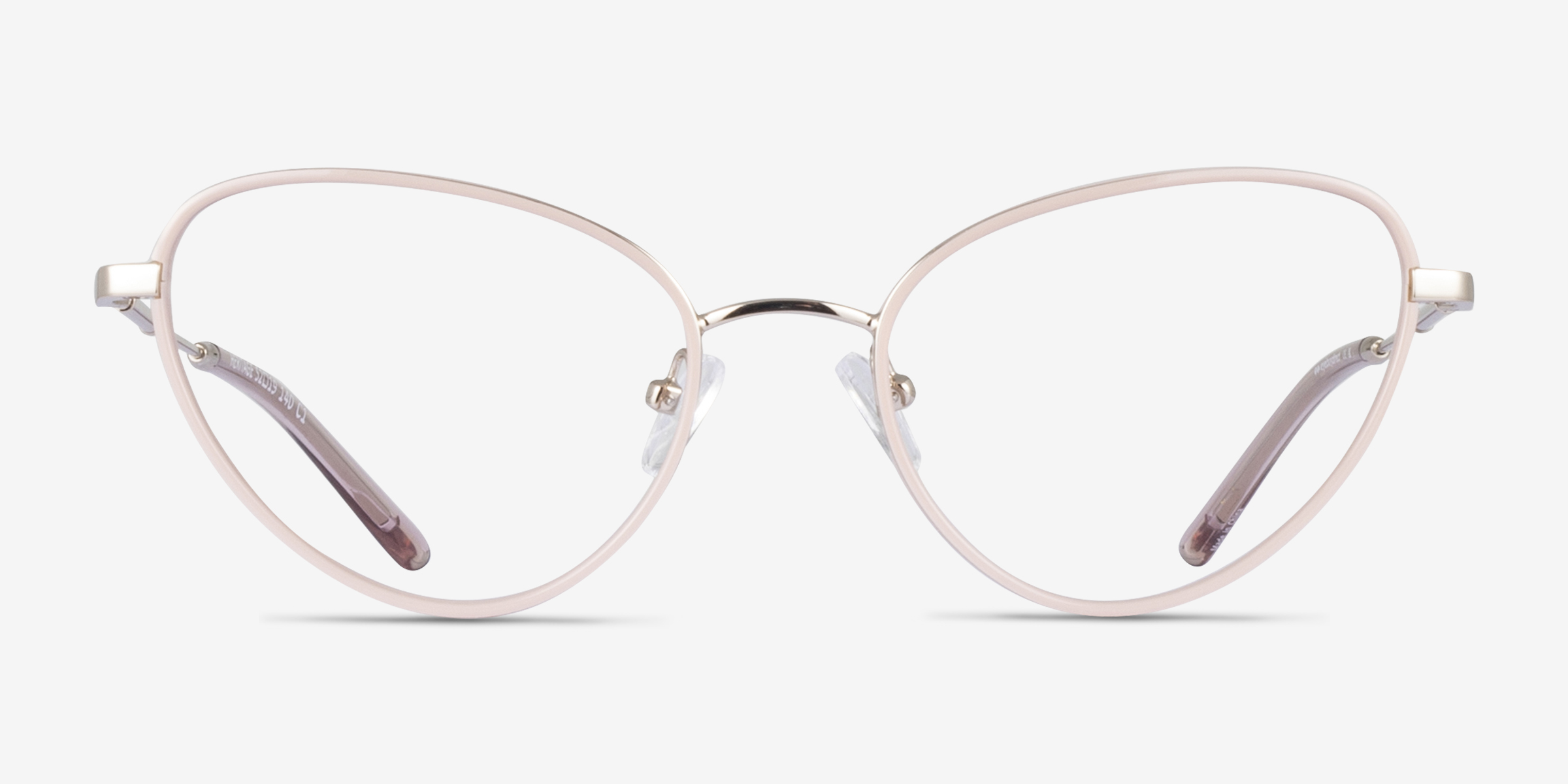 Heritage Rose MétalMontures de lunettes de vue d'EyeBuyDirect, Vue de Face