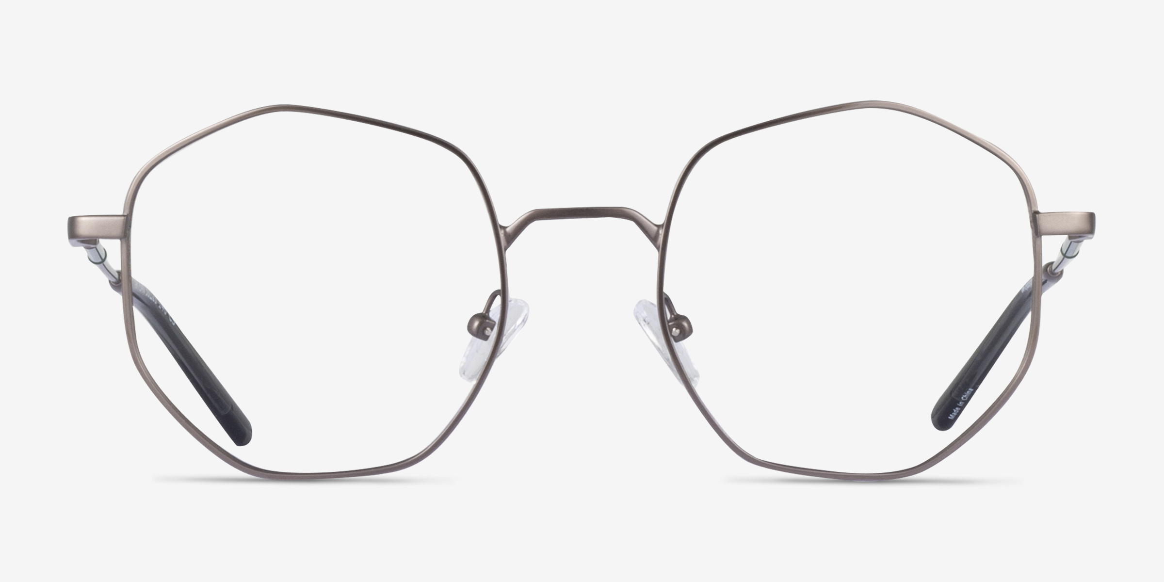 Artisan Gunmetal MétalMontures de lunettes de vue d'EyeBuyDirect, Vue de Face