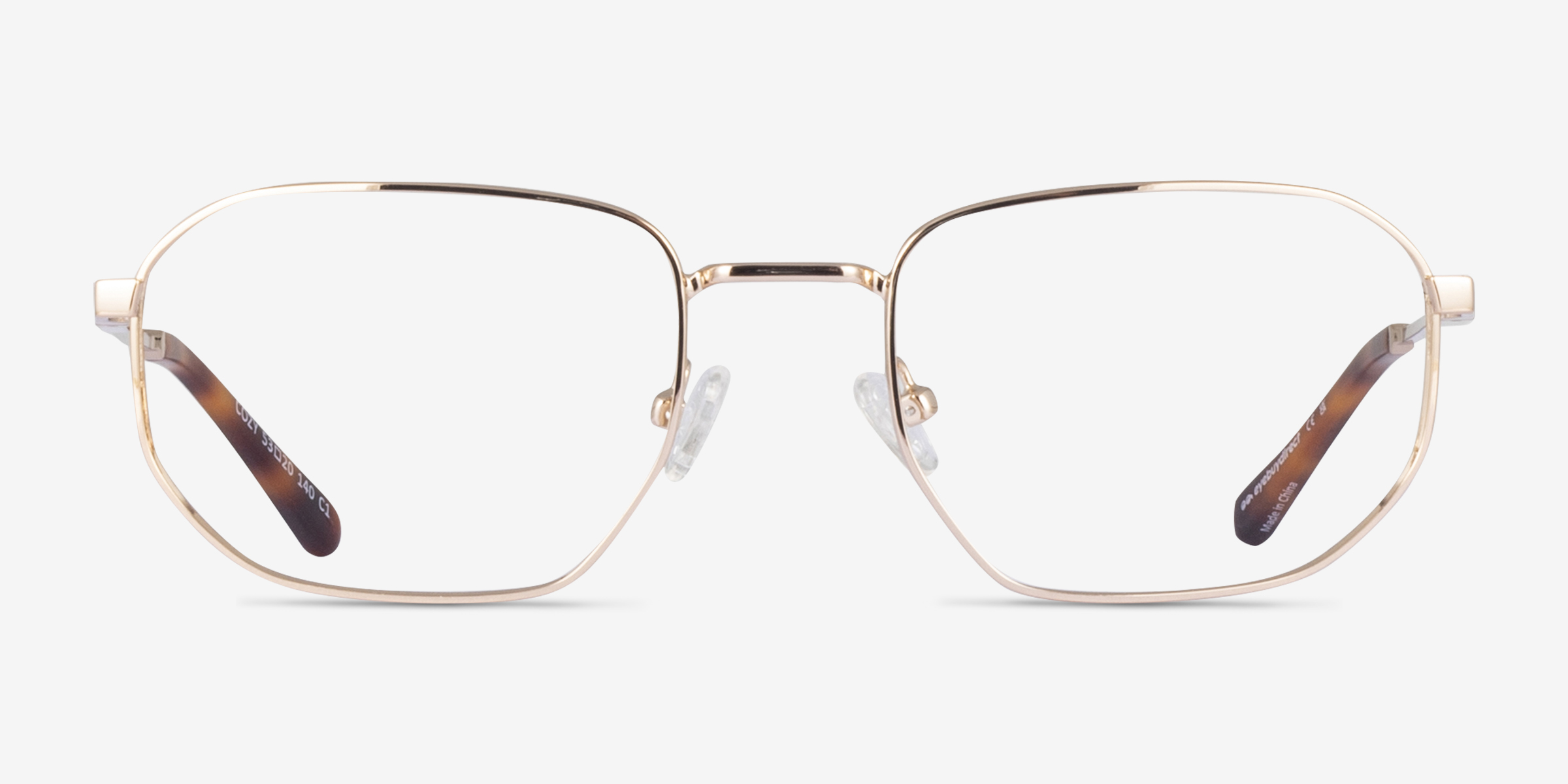 Cozy Doré MétalMontures de lunettes de vue d'EyeBuyDirect, Vue de Face