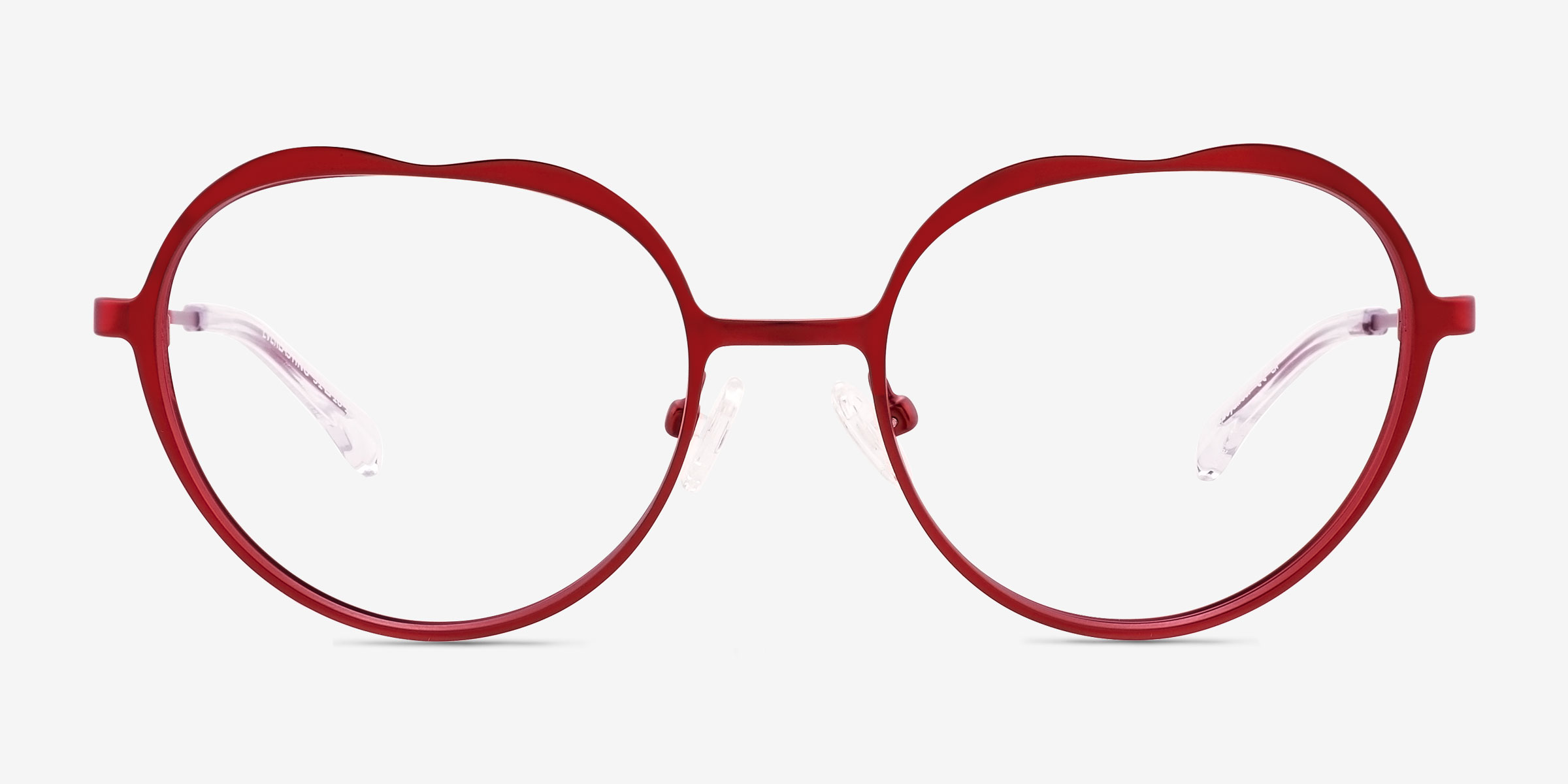 Everlasting Rouge MétalMontures de lunettes de vue d'EyeBuyDirect, Vue de Face