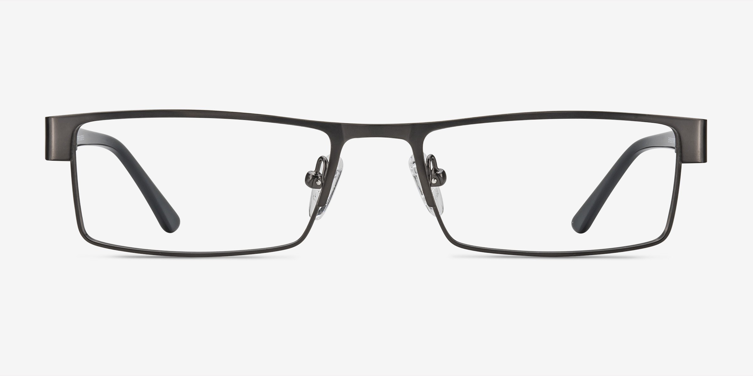 Bennett Gunmetal MétalMontures de lunettes de vue d'EyeBuyDirect, Vue de Face