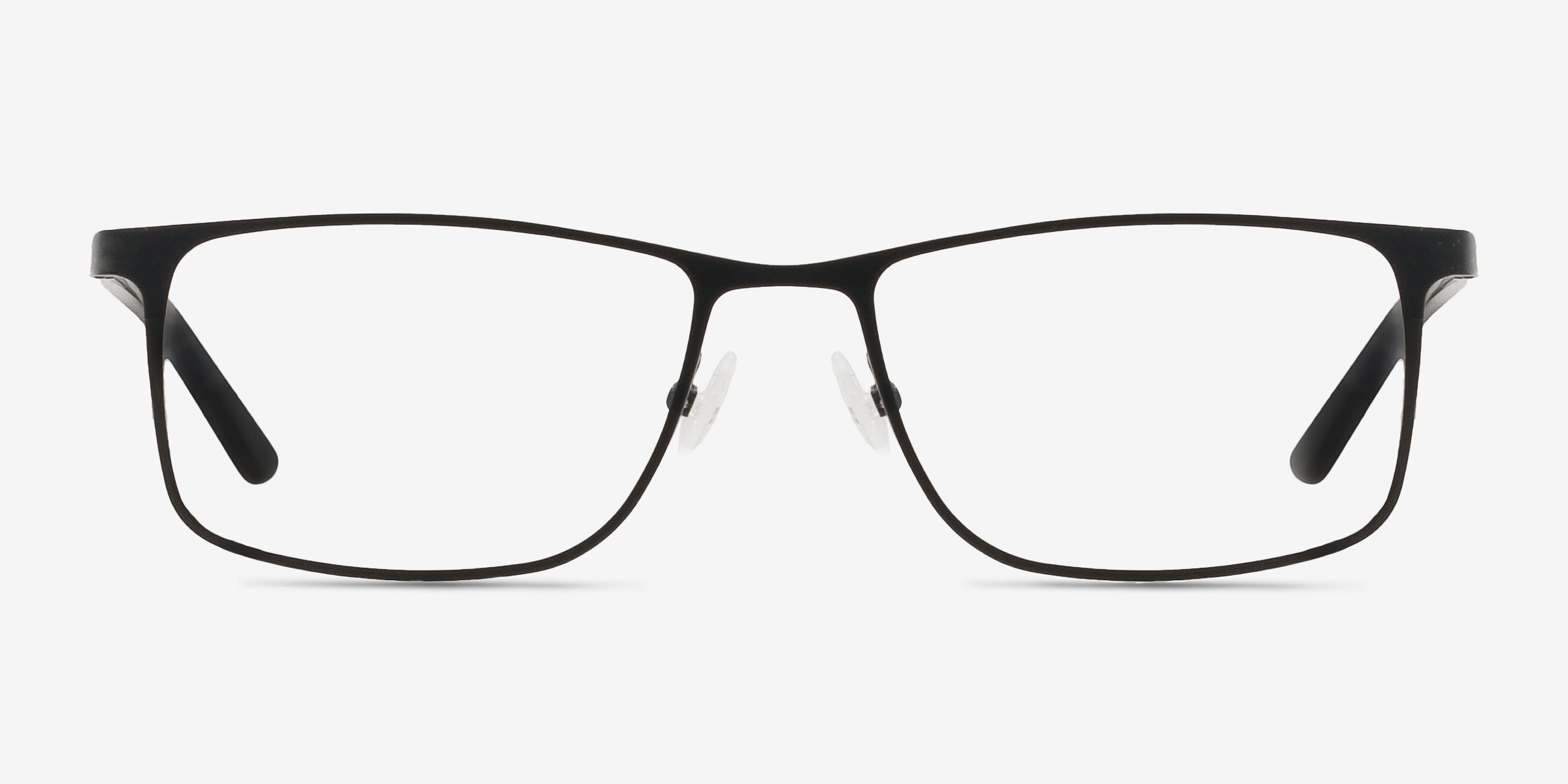 Clinton Black MétalMontures de lunettes de vue d'EyeBuyDirect, Vue de Face