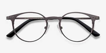 Gunmetal Little Thin Line -  Fashion Metal Eyeglasses