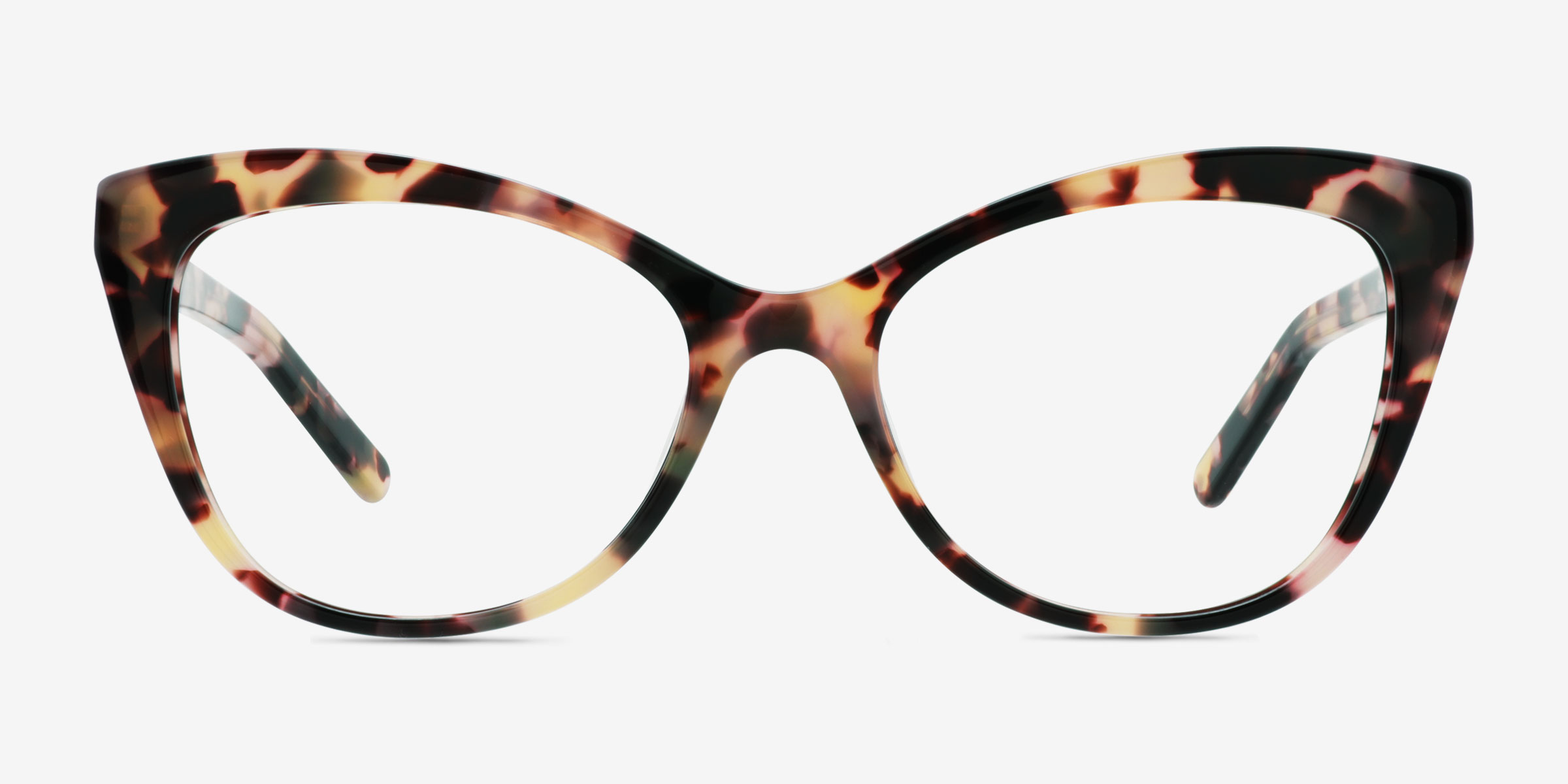 Lydia Écaille ivoire AcétateMontures de lunettes de vue d'EyeBuyDirect, Vue de Face