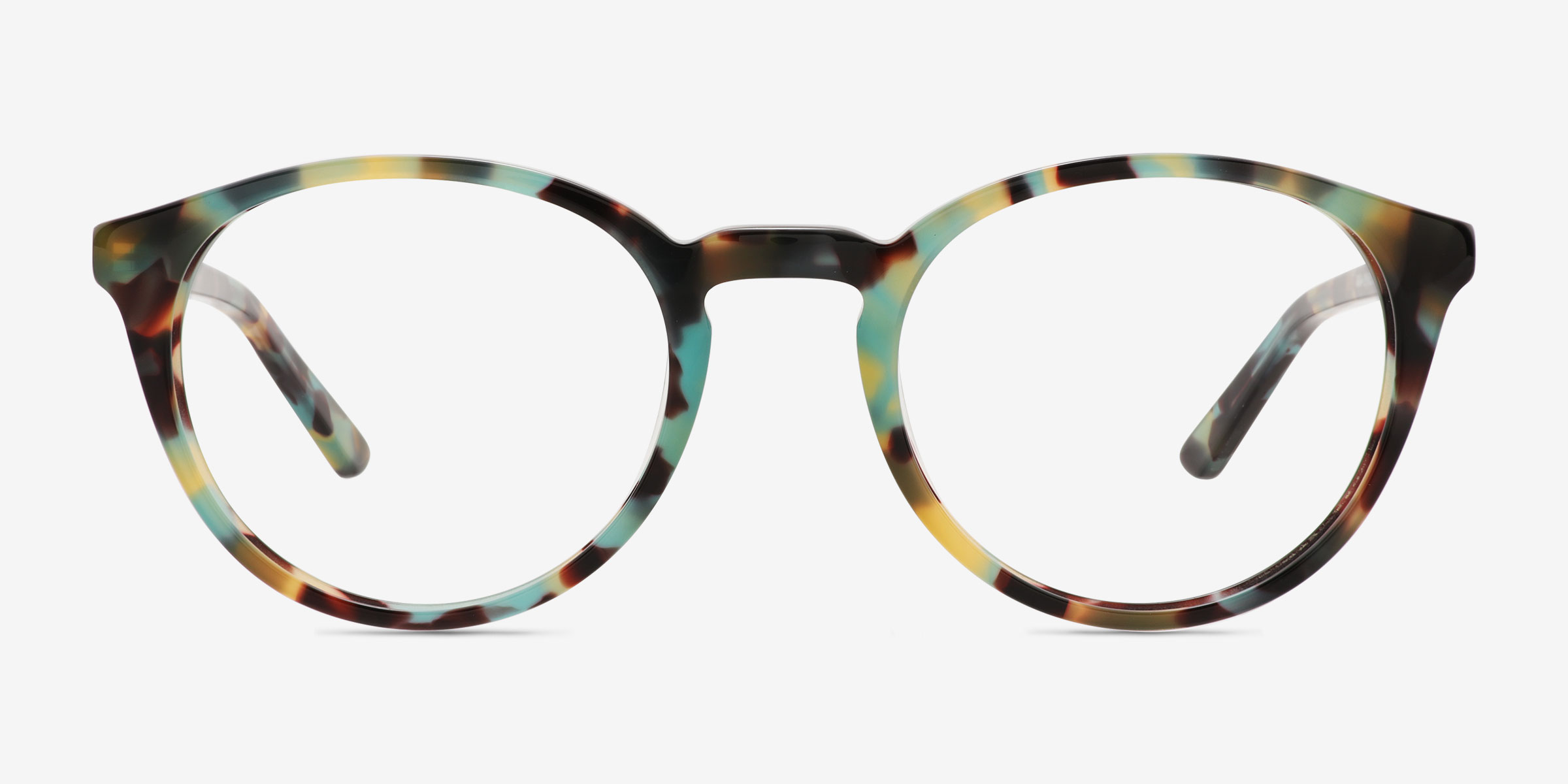 Zoff Floral Tortoise AcétateMontures de lunettes de vue d'EyeBuyDirect, Vue de Face