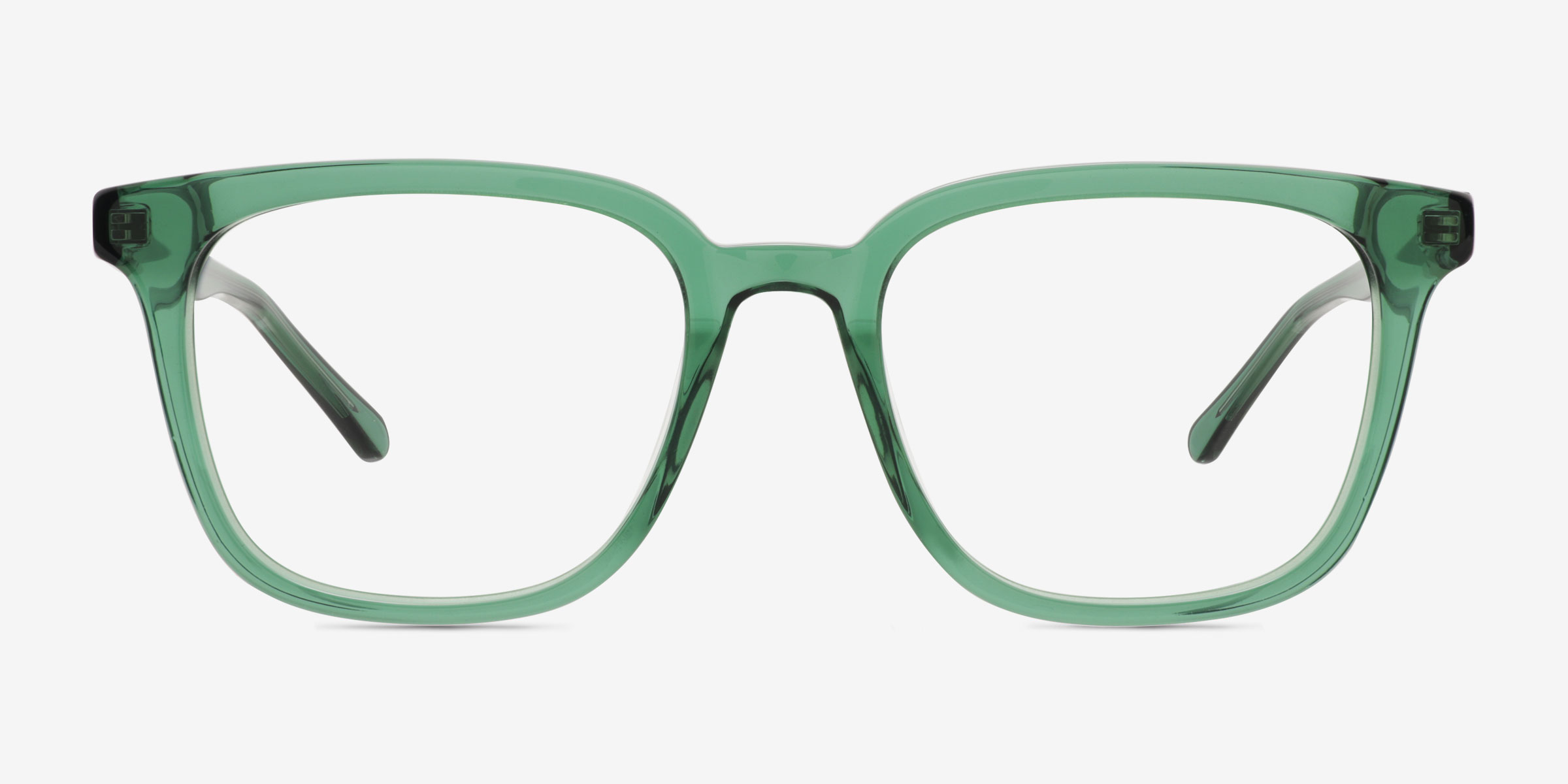 Wagner Vert AcétateMontures de lunettes de vue d'EyeBuyDirect, Vue de Face