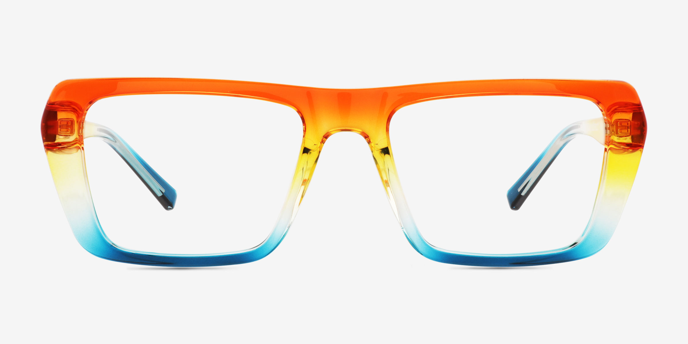 Big Love Arc-en-ciel PlastiqueMontures de lunettes de vue d'EyeBuyDirect, Vue de Face