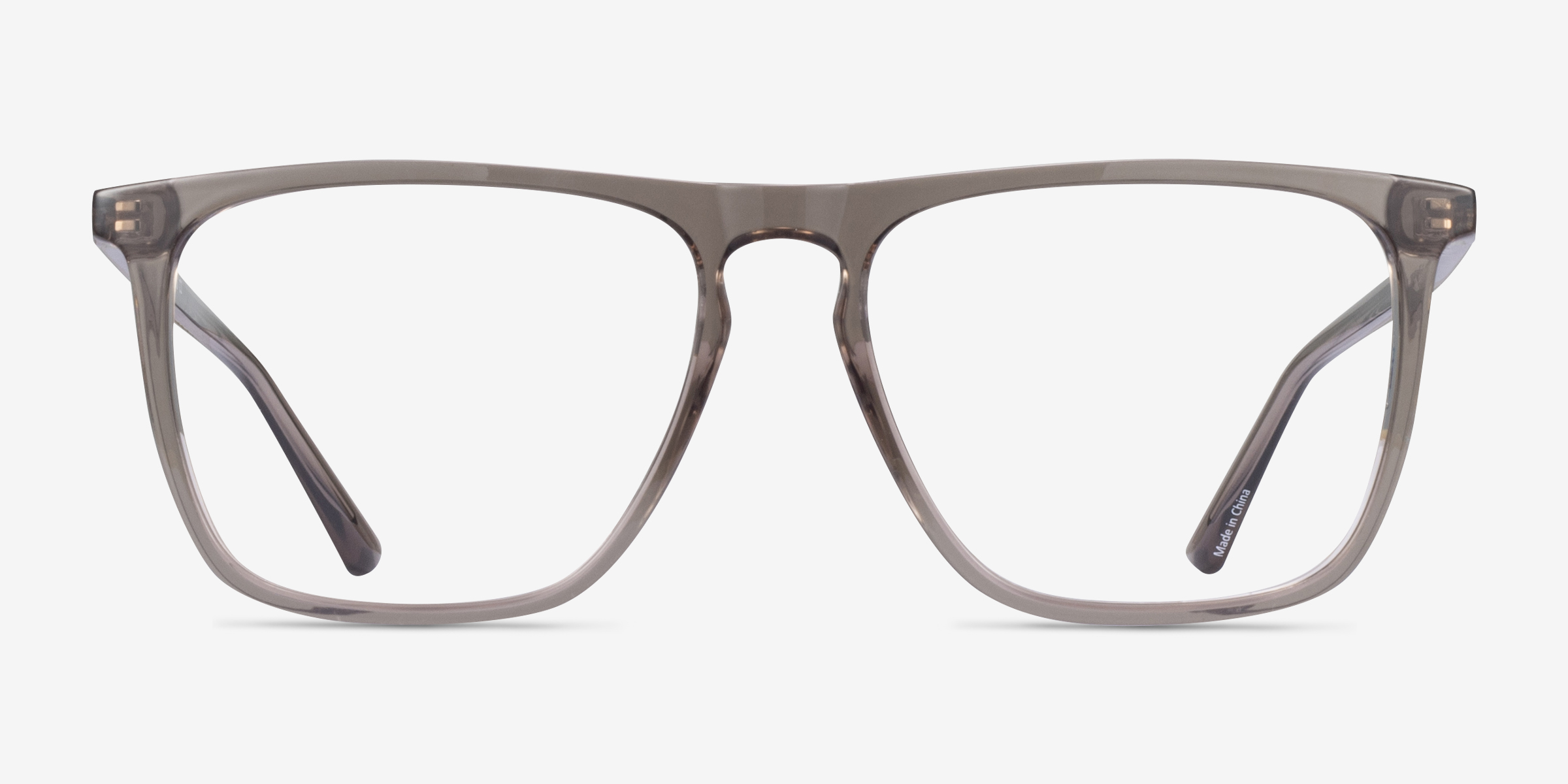 Harden Gris PlastiqueMontures de lunettes de vue d'EyeBuyDirect, Vue de Face