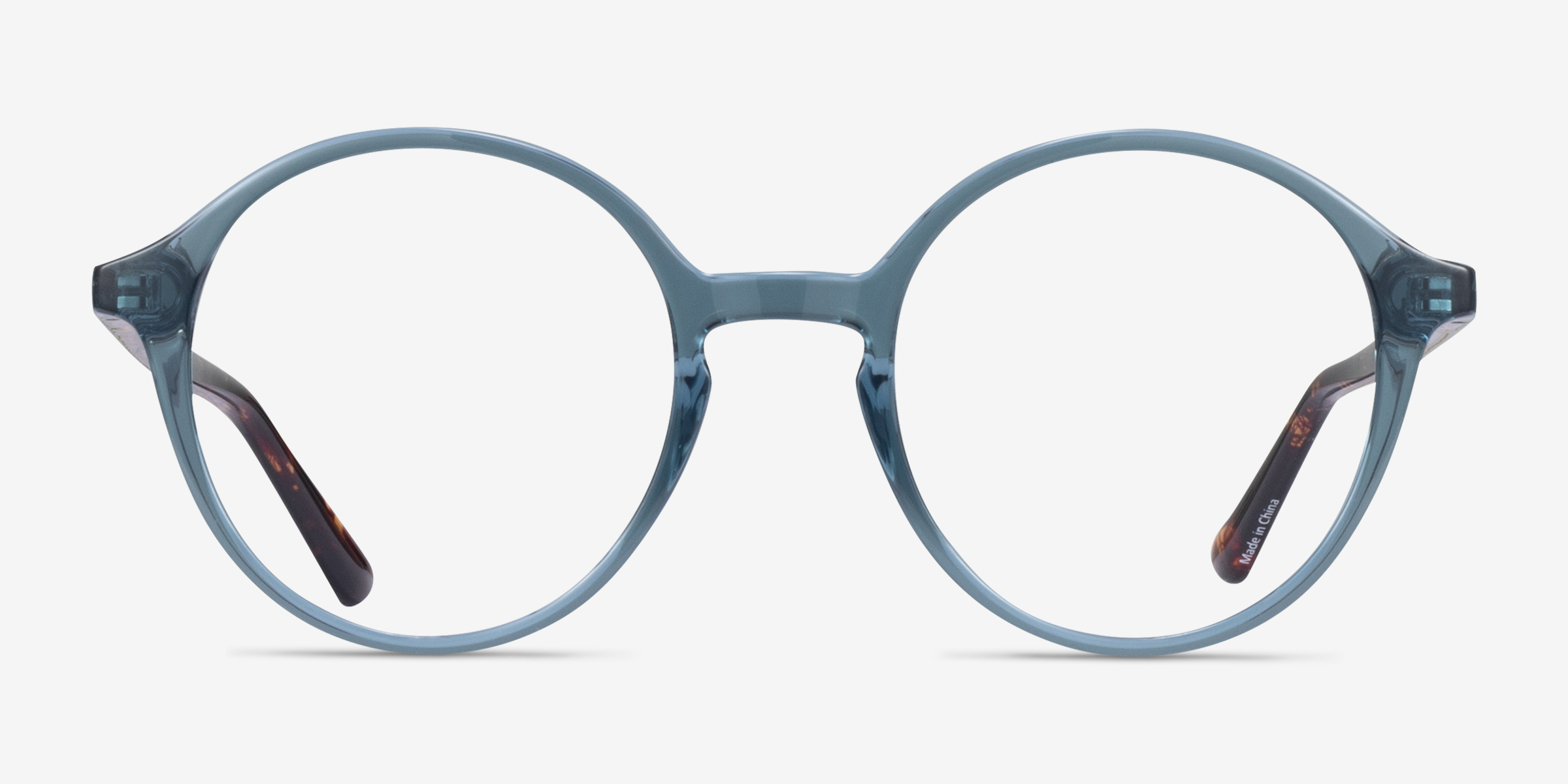 Malkin Bleu PlastiqueMontures de lunettes de vue d'EyeBuyDirect, Vue de Face