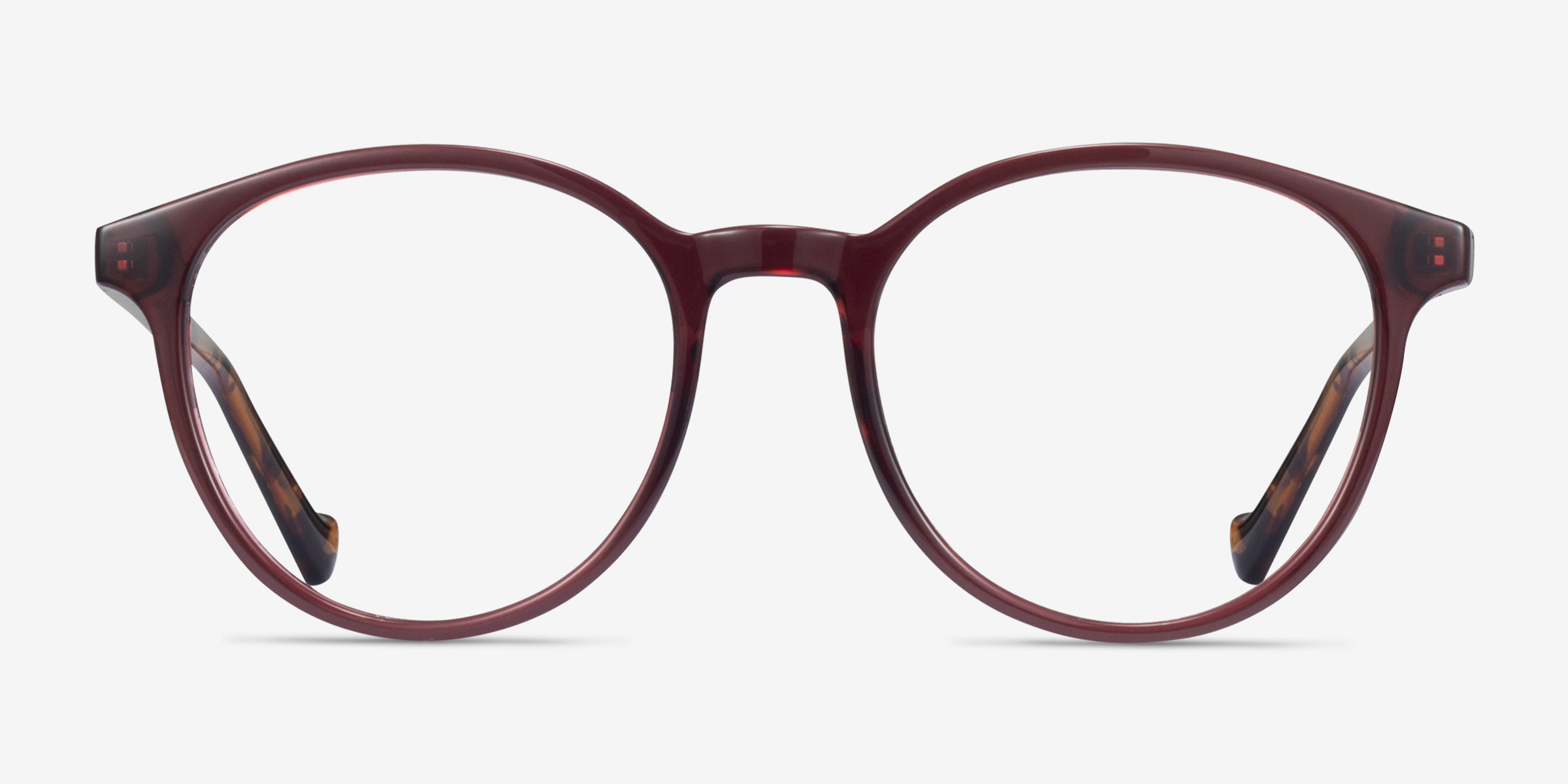 Lasker Violet PlastiqueMontures de lunettes de vue d'EyeBuyDirect, Vue de Face