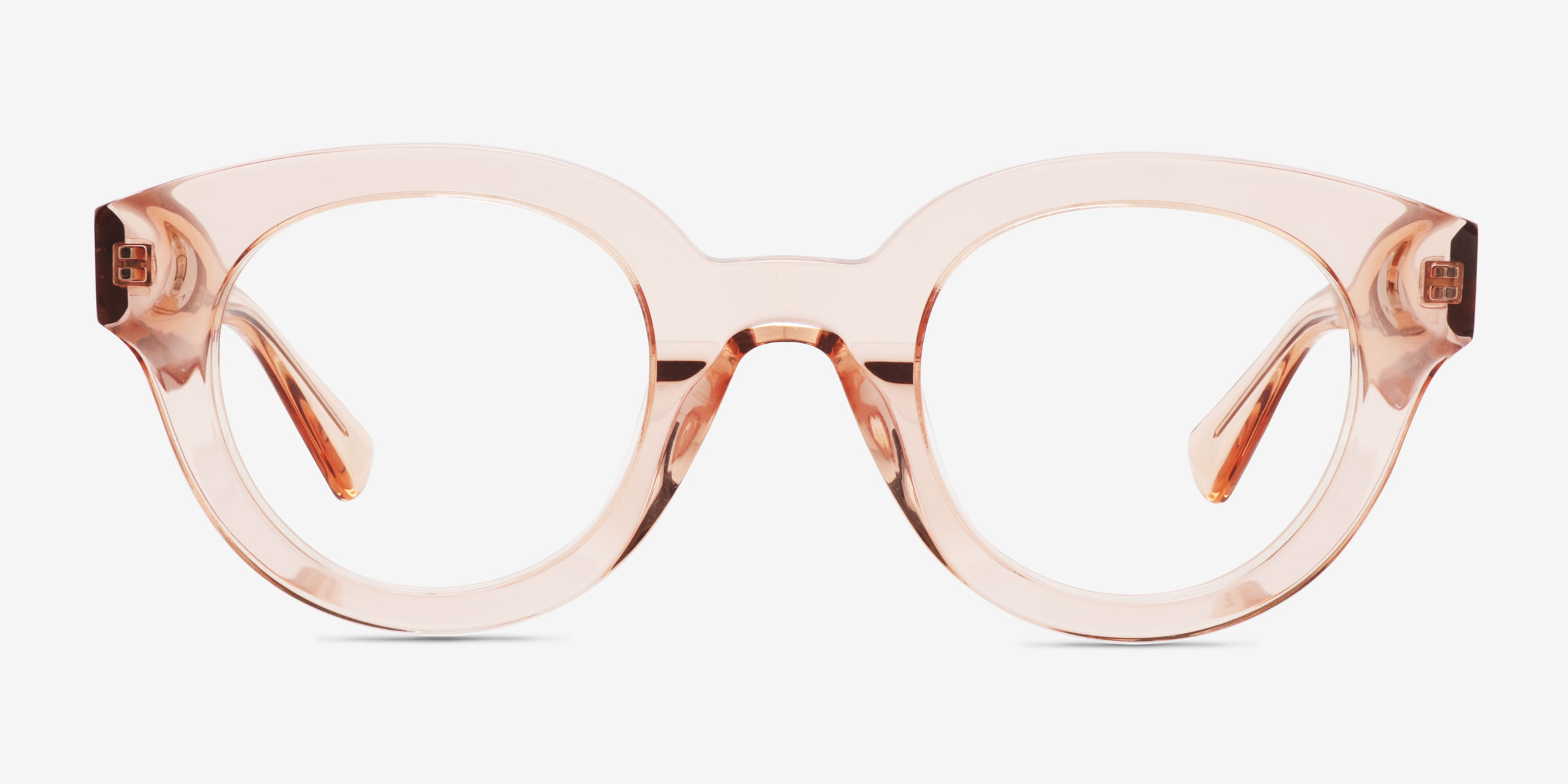 Gillis Coral AcétateMontures de lunettes de vue d'EyeBuyDirect, Vue de Face