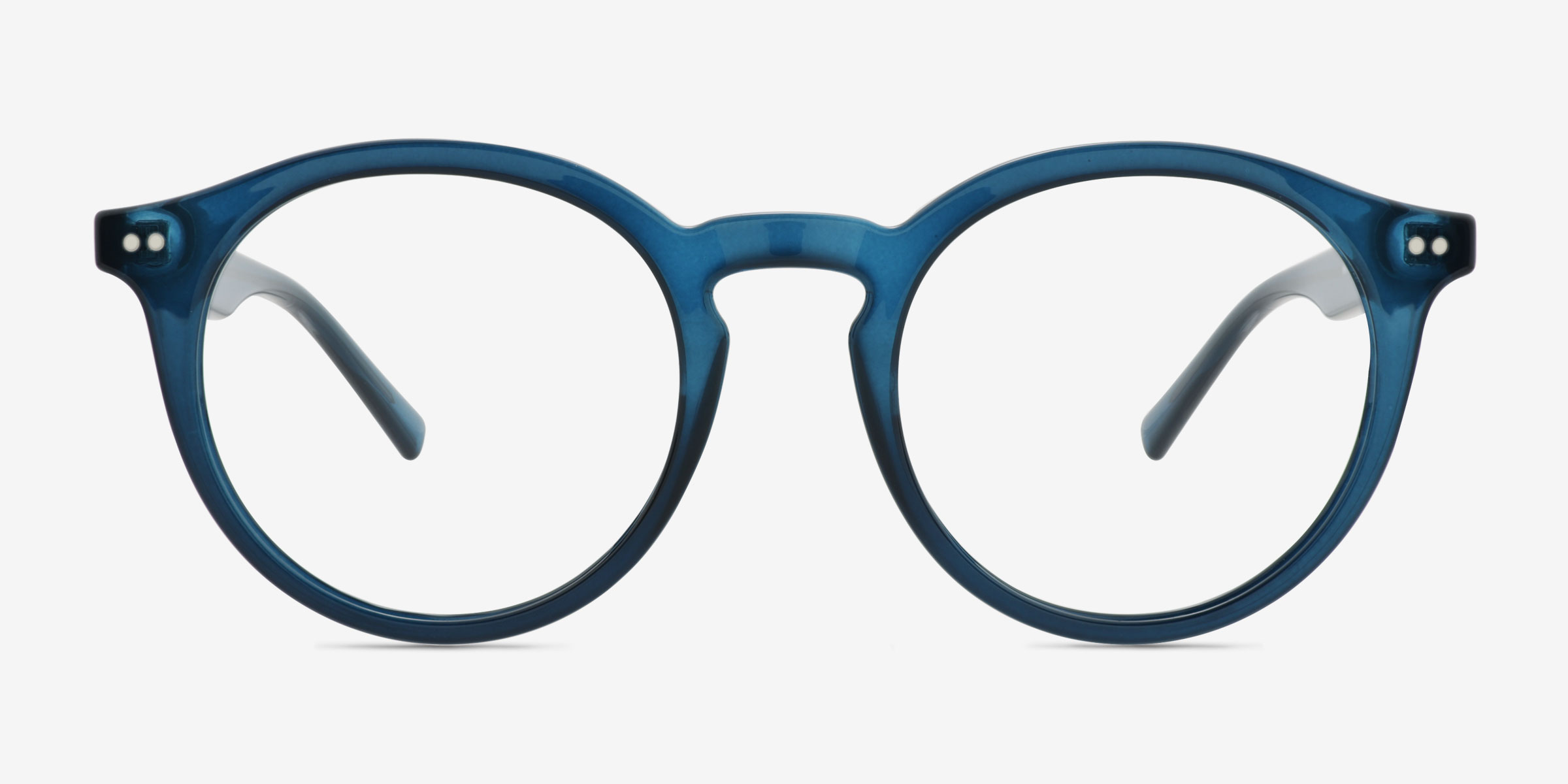 Balta Bleu marine PlastiqueMontures de lunettes de vue d'EyeBuyDirect, Vue de Face