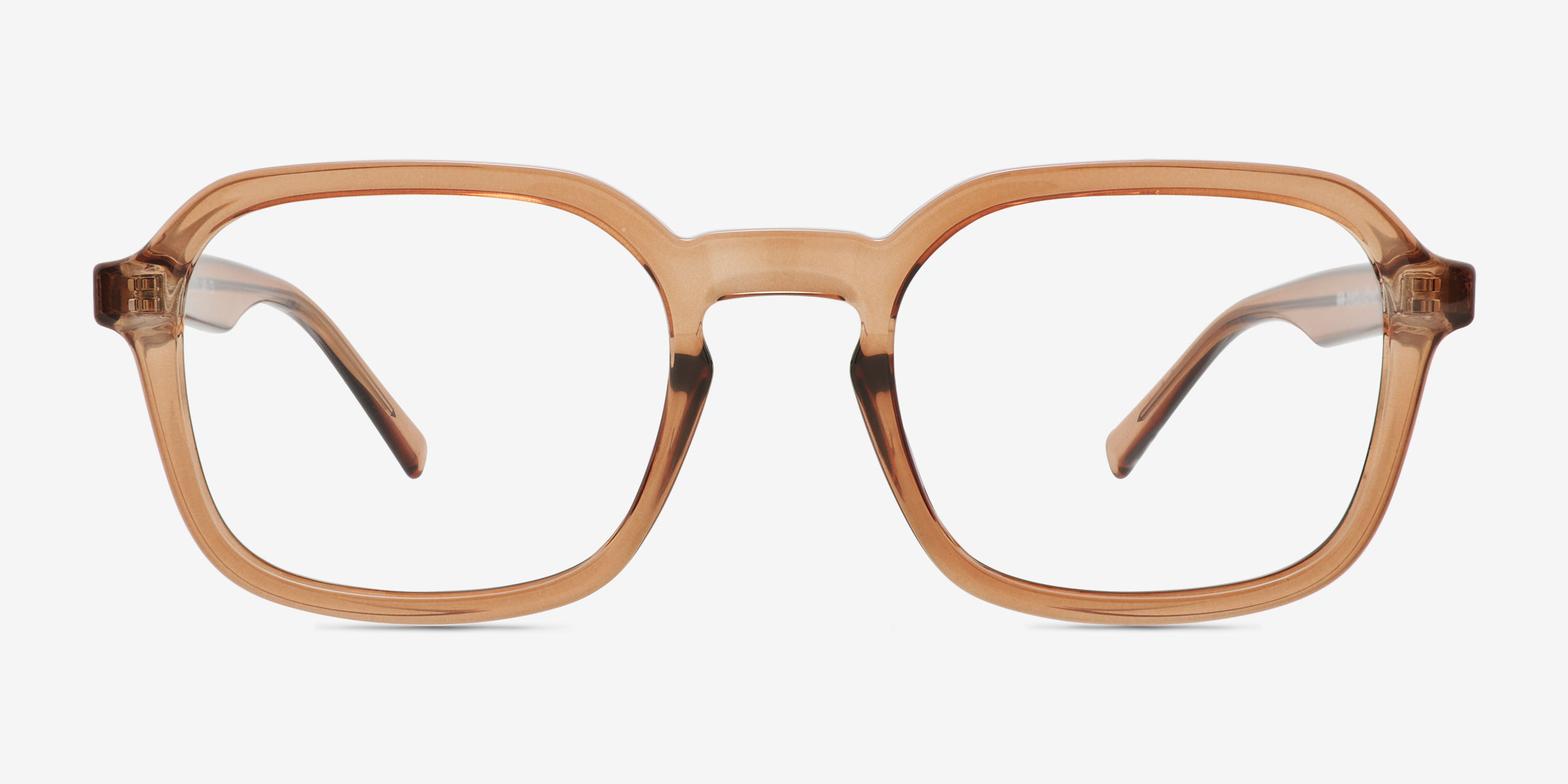 Calvo Brun PlastiqueMontures de lunettes de vue d'EyeBuyDirect, Vue de Face