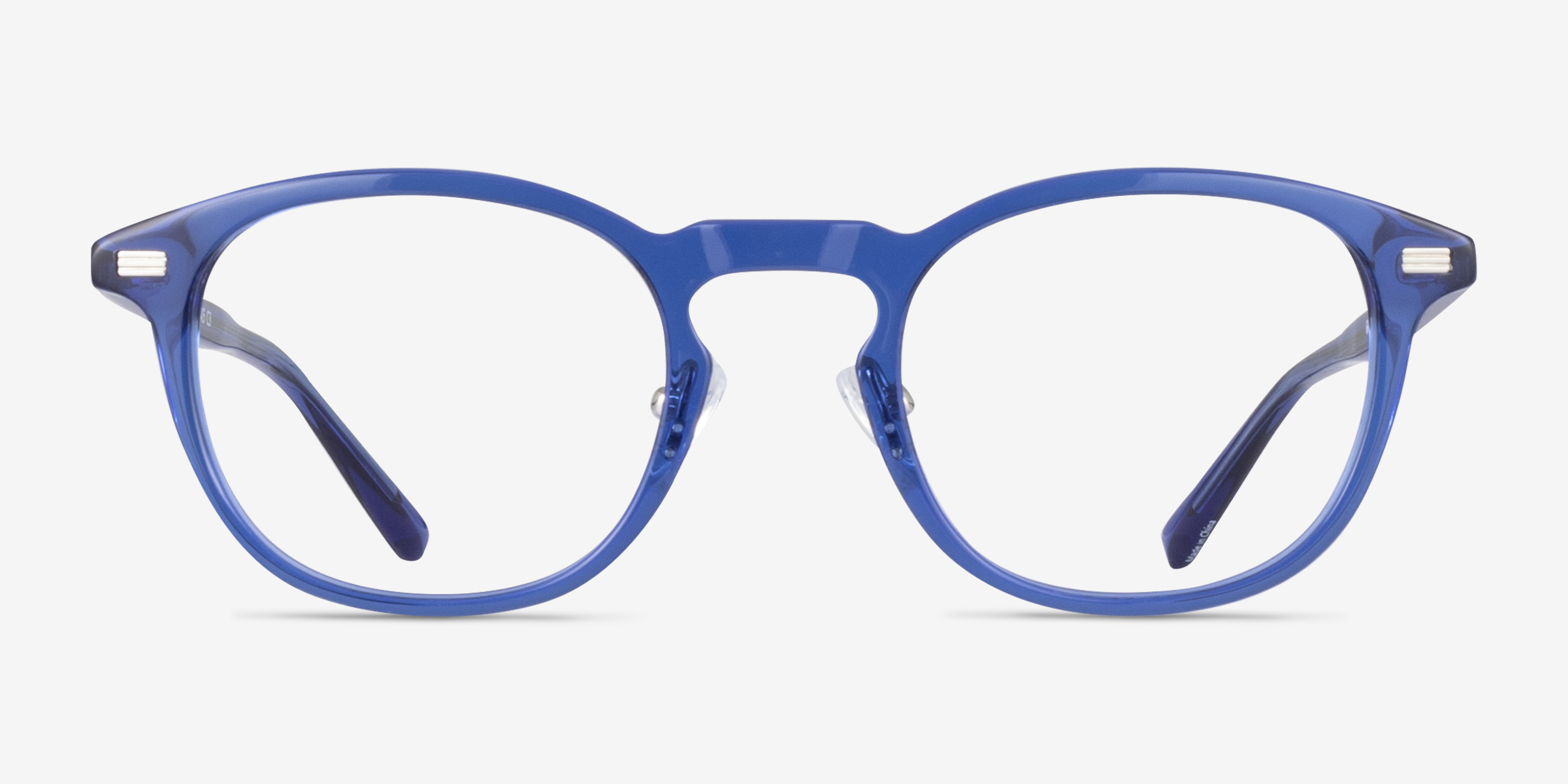Splendor Bleu AcétateMontures de lunettes de vue d'EyeBuyDirect, Vue de Face