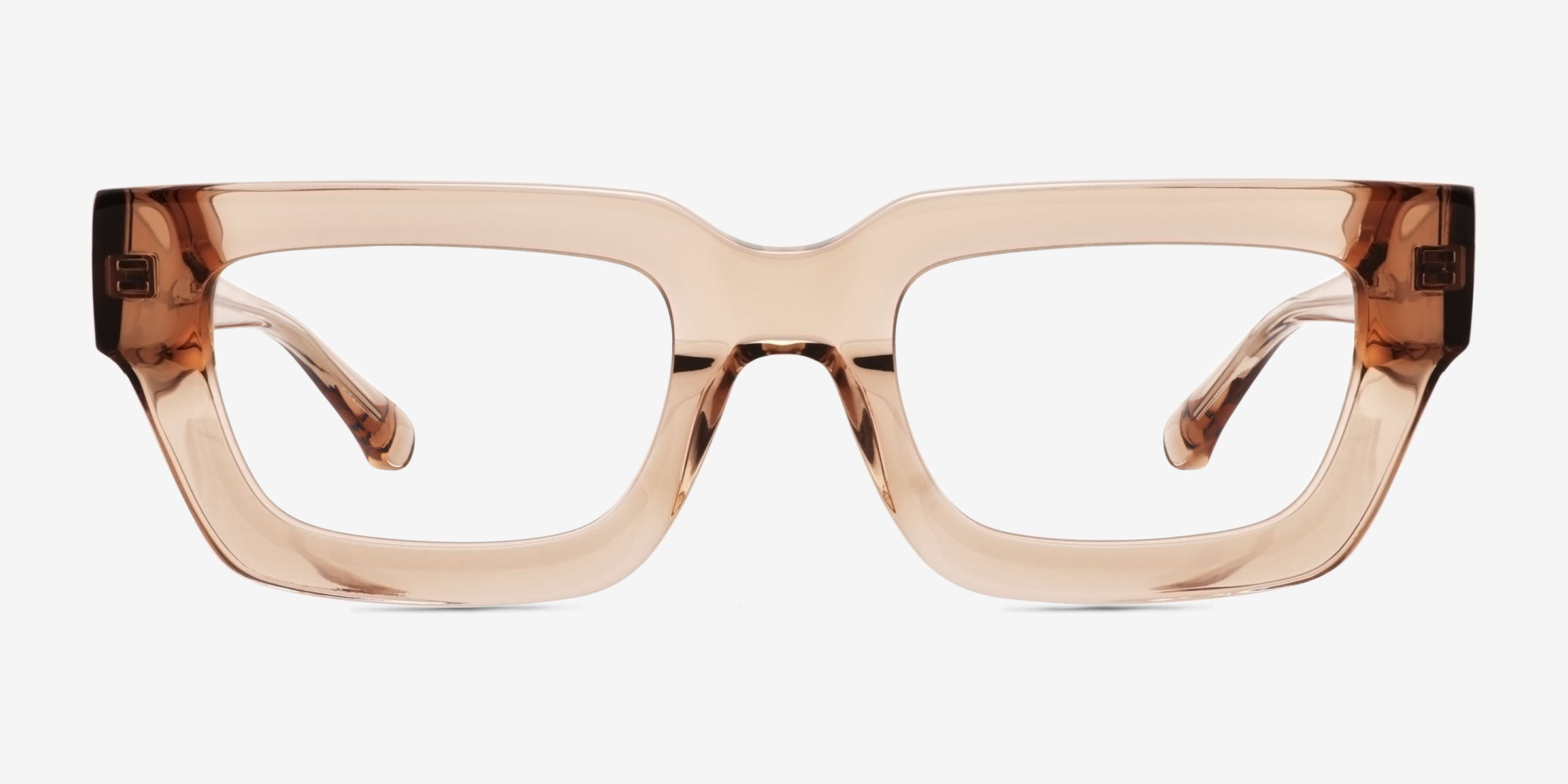 Vespera Brun Éco-responsableMontures de lunettes de vue d'EyeBuyDirect, Vue de Face