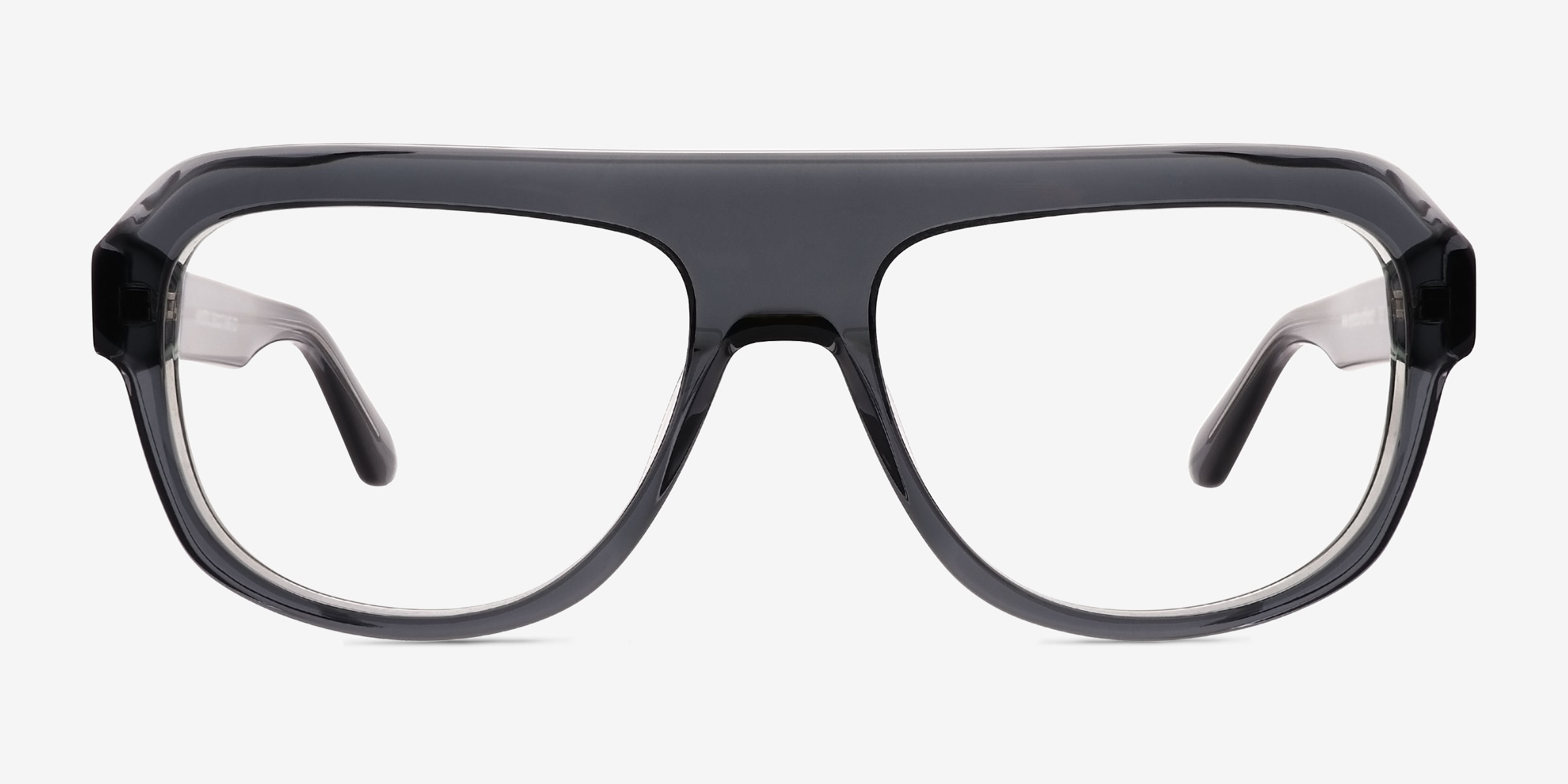 Mystic Gris Éco-responsableMontures de lunettes de vue d'EyeBuyDirect, Vue de Face