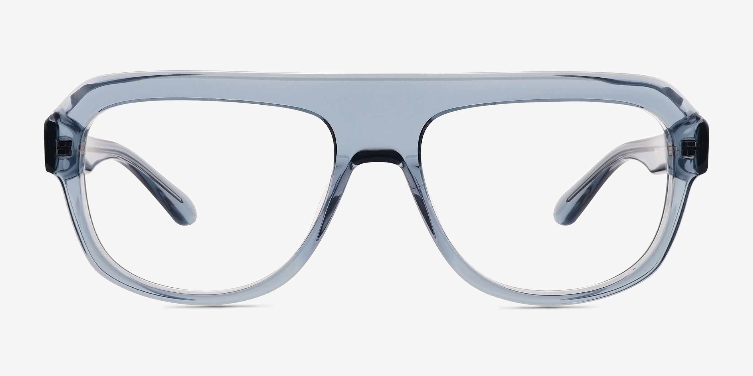 Mystic Bleu Éco-responsableMontures de lunettes de vue d'EyeBuyDirect, Vue de Face