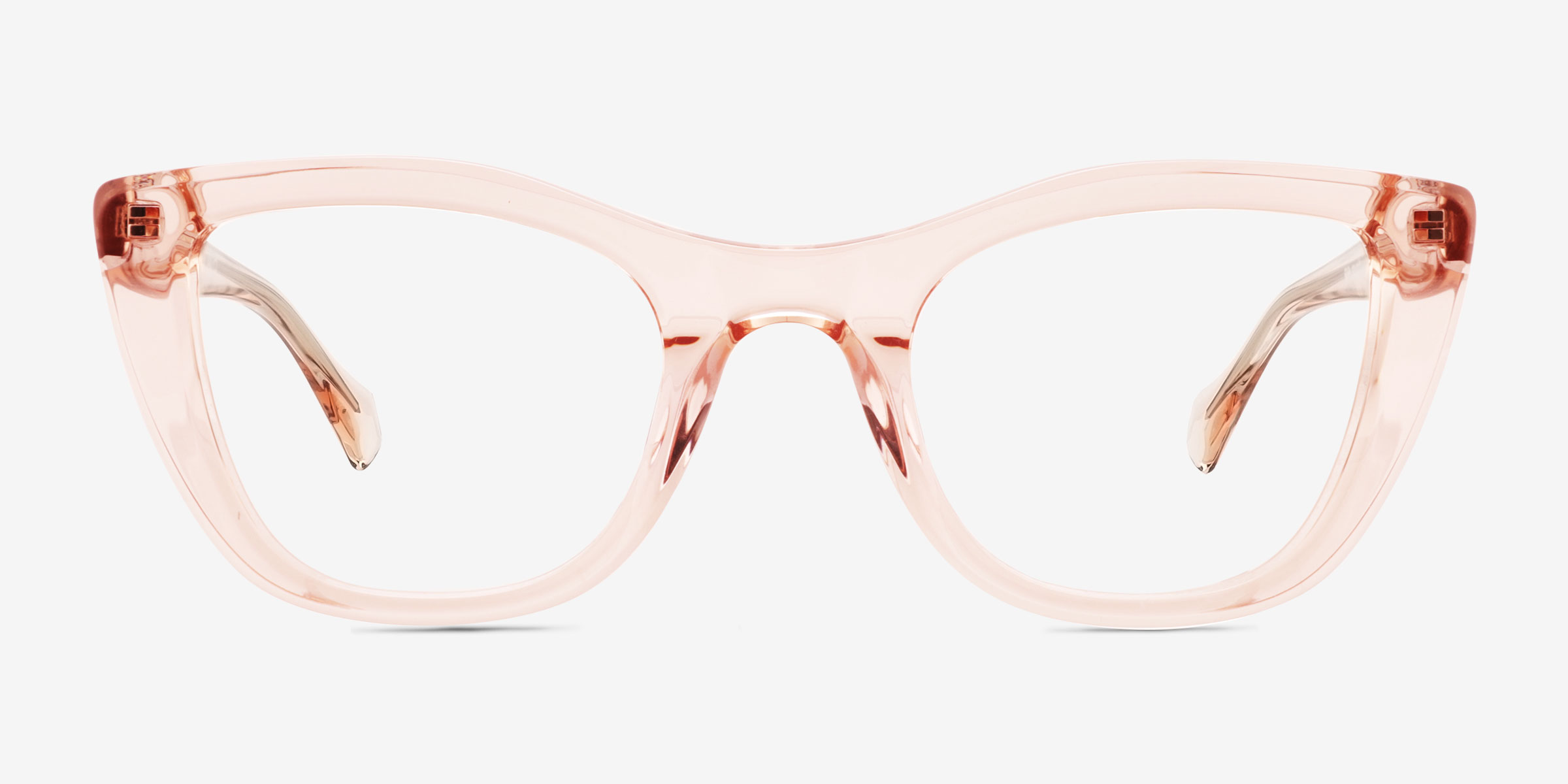 Odyssey Rose Éco-responsableMontures de lunettes de vue d'EyeBuyDirect, Vue de Face