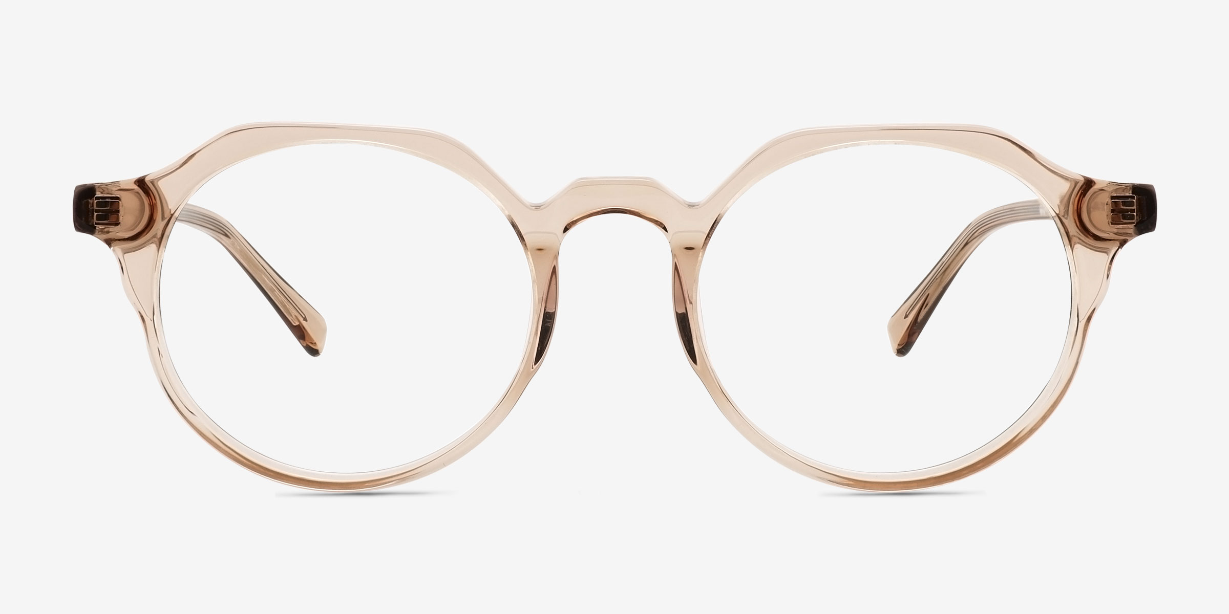 Monarda Champagne Éco-responsableMontures de lunettes de vue d'EyeBuyDirect, Vue de Face