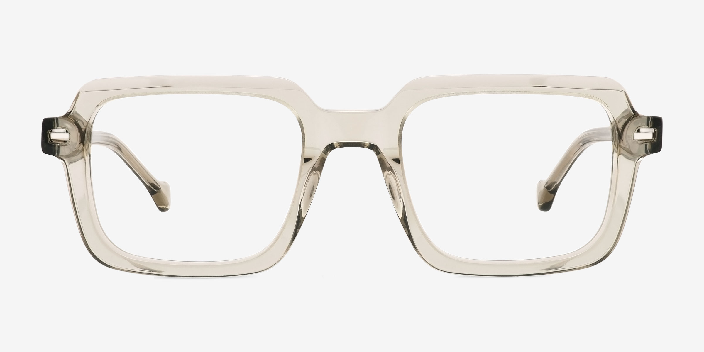 Quinlan Vert Éco-responsableMontures de lunettes de vue d'EyeBuyDirect, Vue de Face