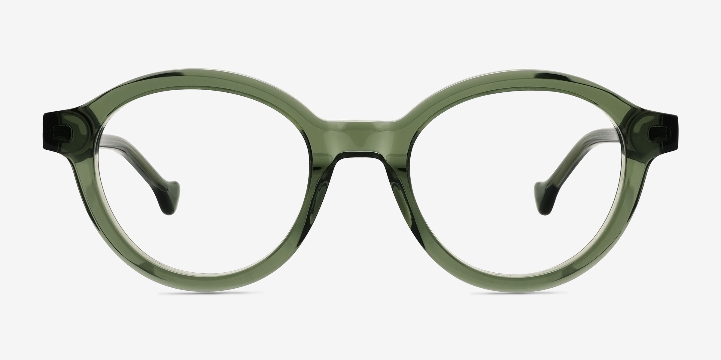 Chadwick Vert Éco-responsableMontures de lunettes de vue d'EyeBuyDirect, Vue de Face