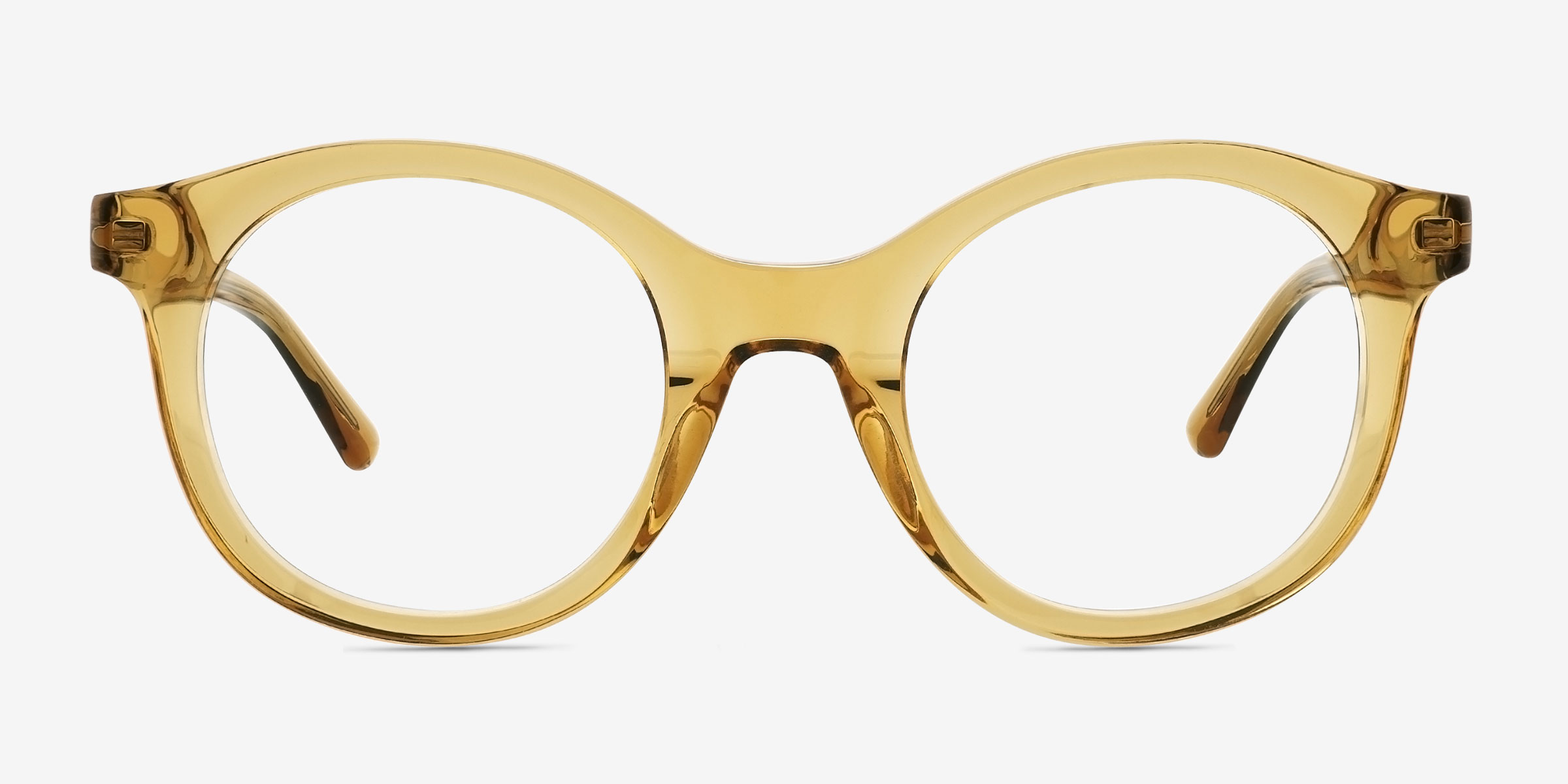 Hawkins Jaune Éco-responsableMontures de lunettes de vue d'EyeBuyDirect, Vue de Face