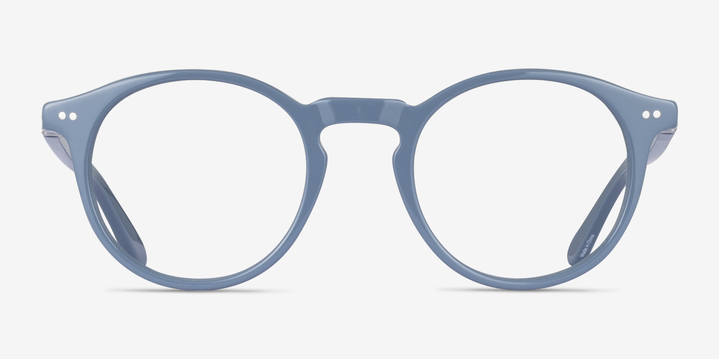 Envelope Bleu AcétateMontures de lunettes de vue d'EyeBuyDirect, Vue de Face