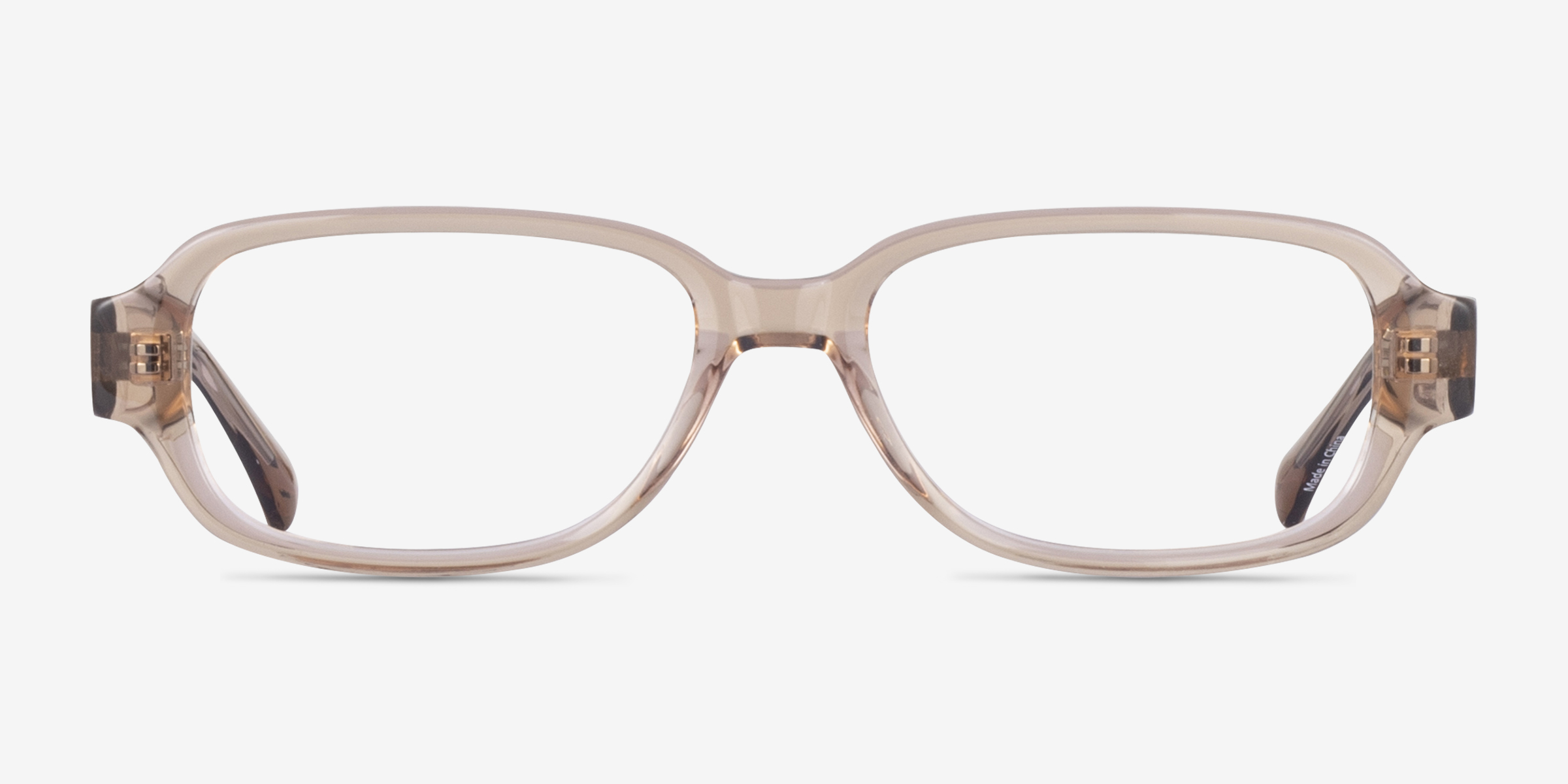 Transform Brun AcétateMontures de lunettes de vue d'EyeBuyDirect, Vue de Face